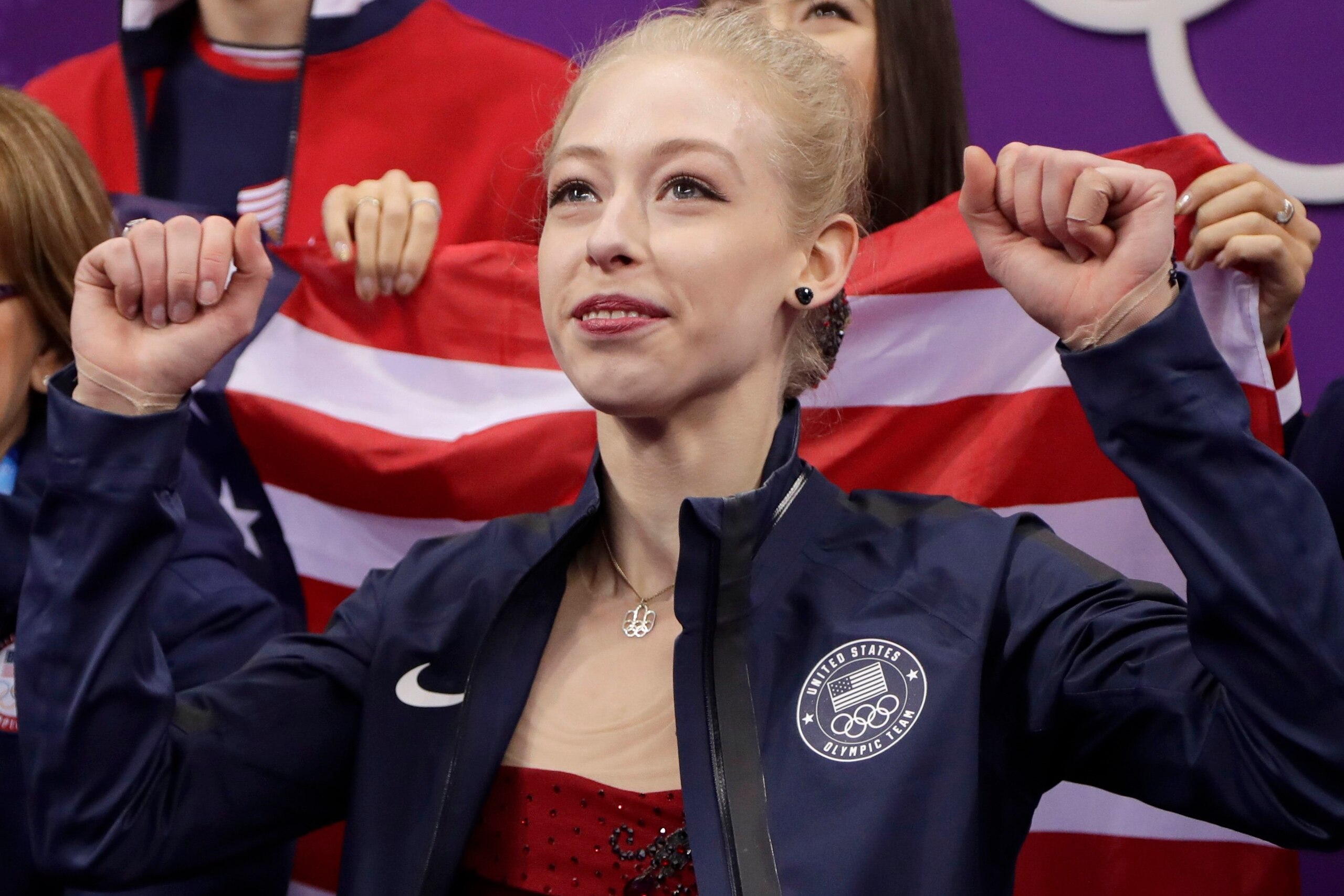 Bradie Tennell is one of three American women competing in figure skating.