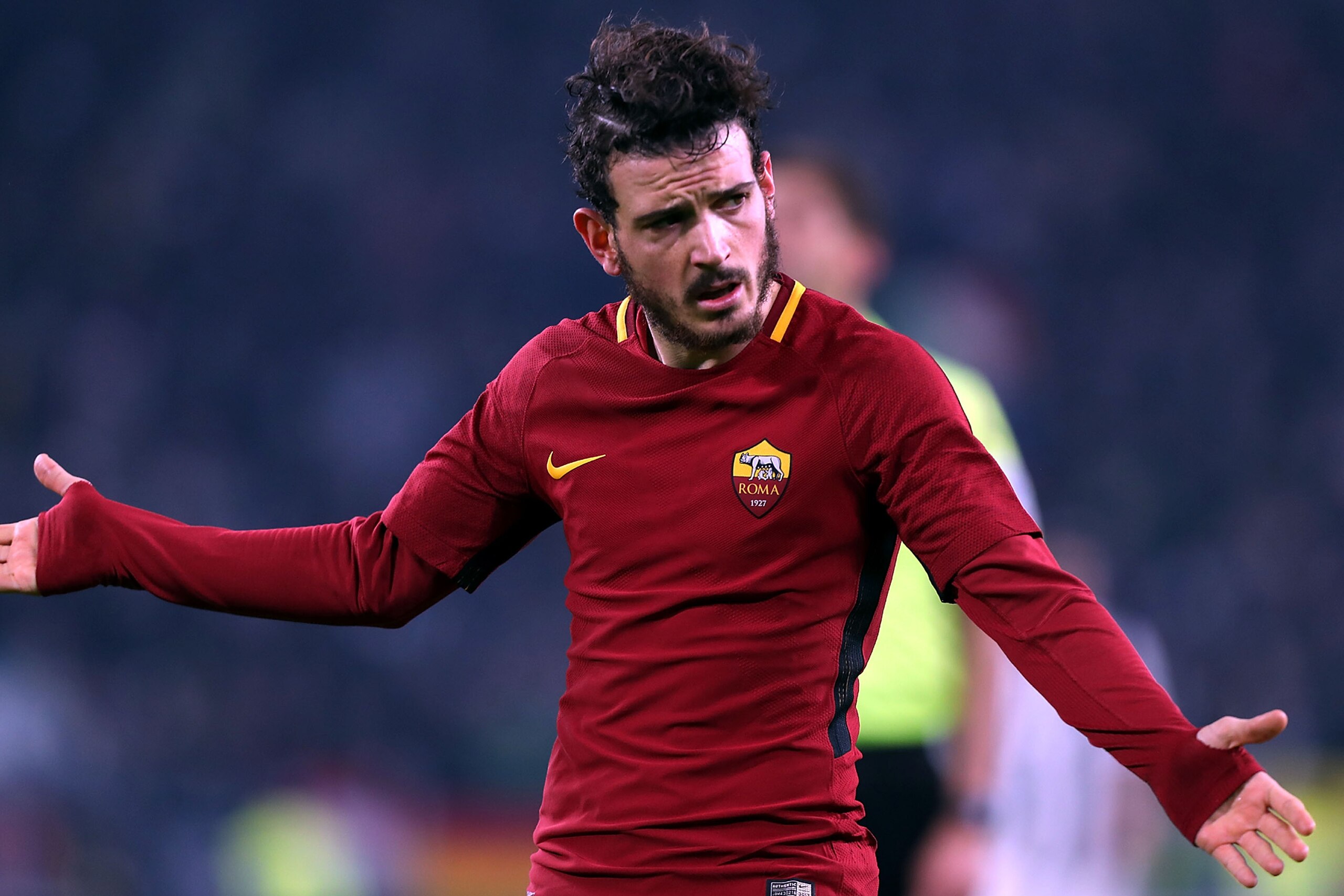 TURIN, ITALY - DECEMBER 23: Alessandro Florenzi of AS Roma during the serie A match between Juventus and AS Roma on December 23, 2017 in Turin, Italy.  (Photo by Gabriele Maltinti/Getty Images)