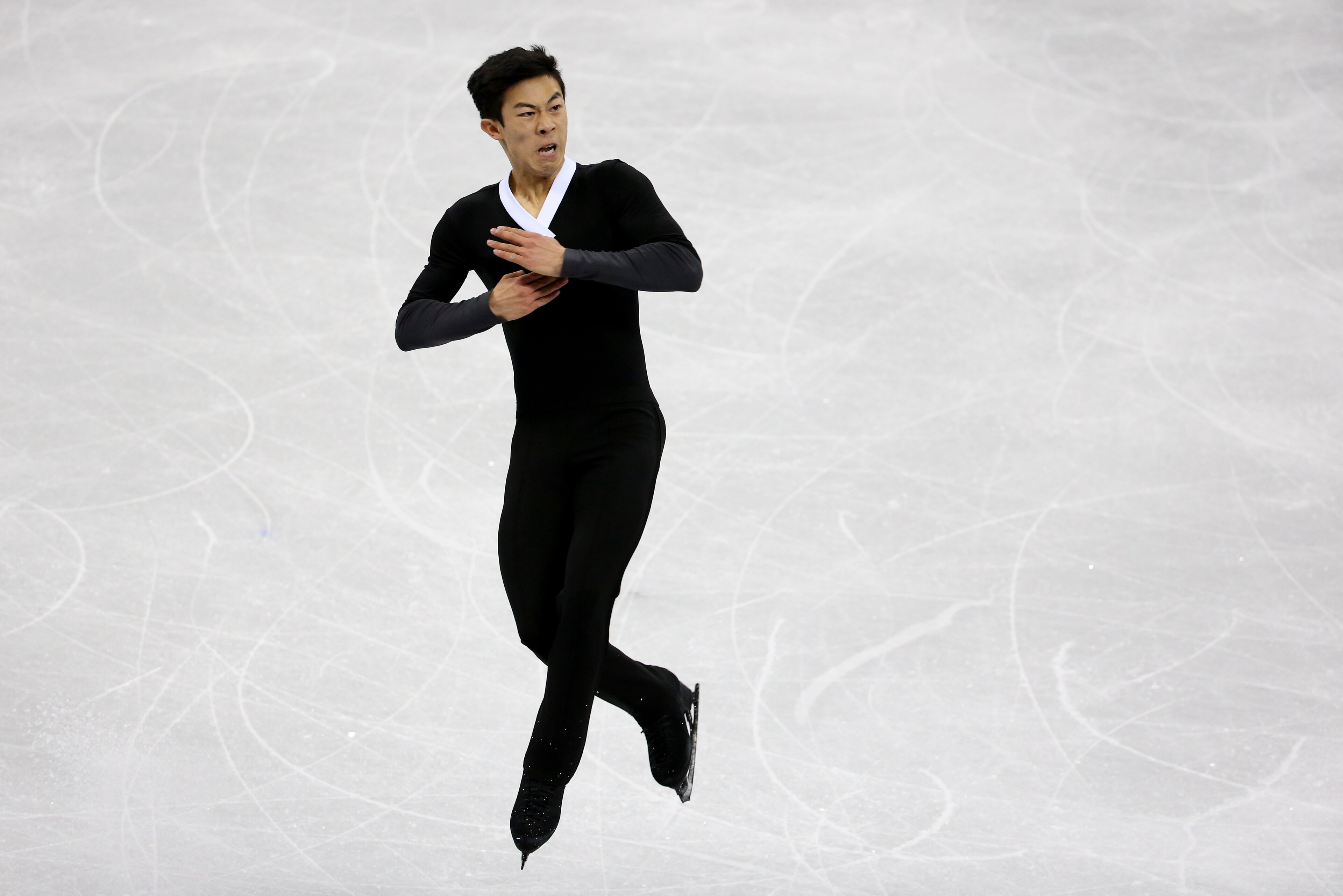 GANGNEUNG, SOUTH KOREA - FEBRUARY 17: Nathan Chen of USA during the Figure Skating Men Free Program on day eight of the PyeongChang 2018 Winter Olympic Games at Gangneung Ice Arena on February 17, 2018 in Gangneung, South Korea. (Photo by Jean Catuffe/Get