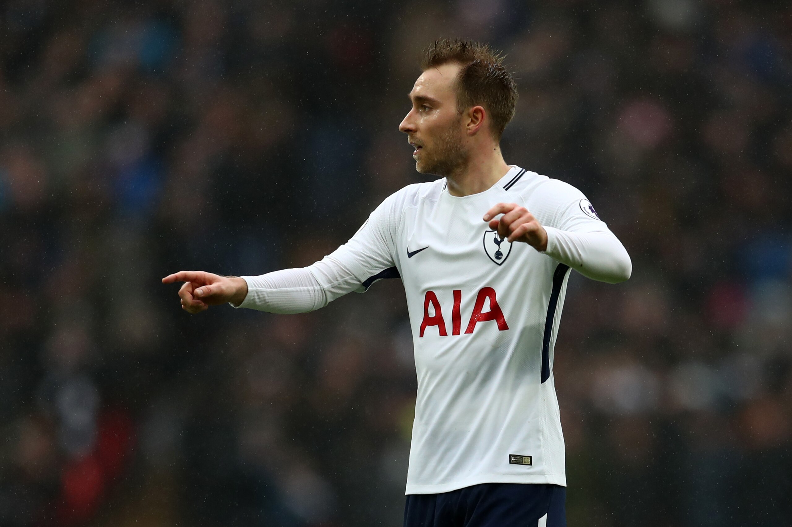 LONDON, ENGLAND - FEBRUARY 10: Christian Eriksen of Tottenham Hotspur during the Premier League match between Tottenham Hotspur and Arsenal at Wembley Stadium on February 10, 2018 in London, England. (Photo by Catherine Ivill/Getty Images)