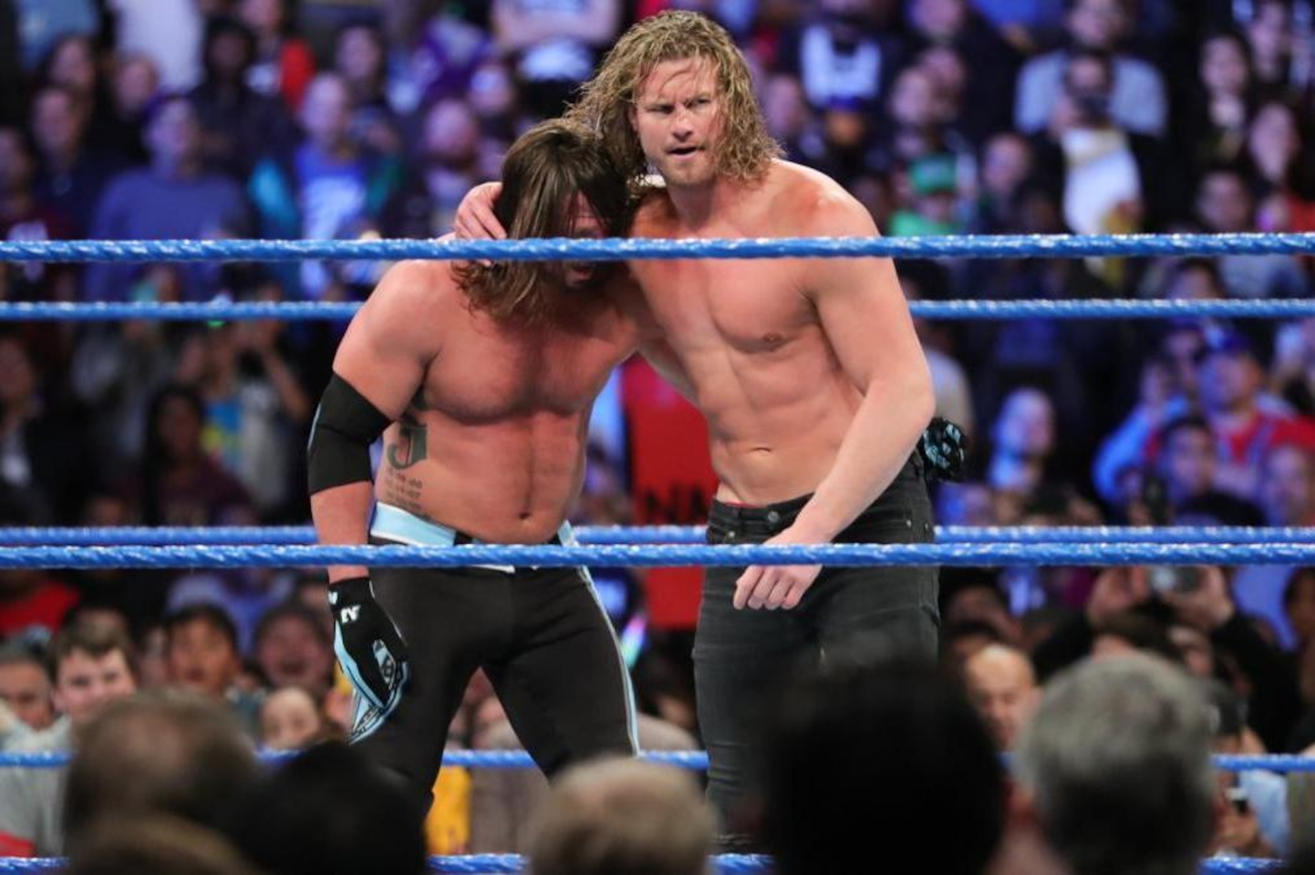 See? They're buddies now! At least, that was the impression before Ziggler punched him. See? They're buddies now! At least, that was the impression before Ziggler punched him.