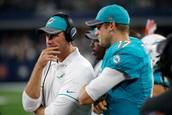 Adam Gase reduced Tannehill's workload during his first season as the Dolphins' head coach.