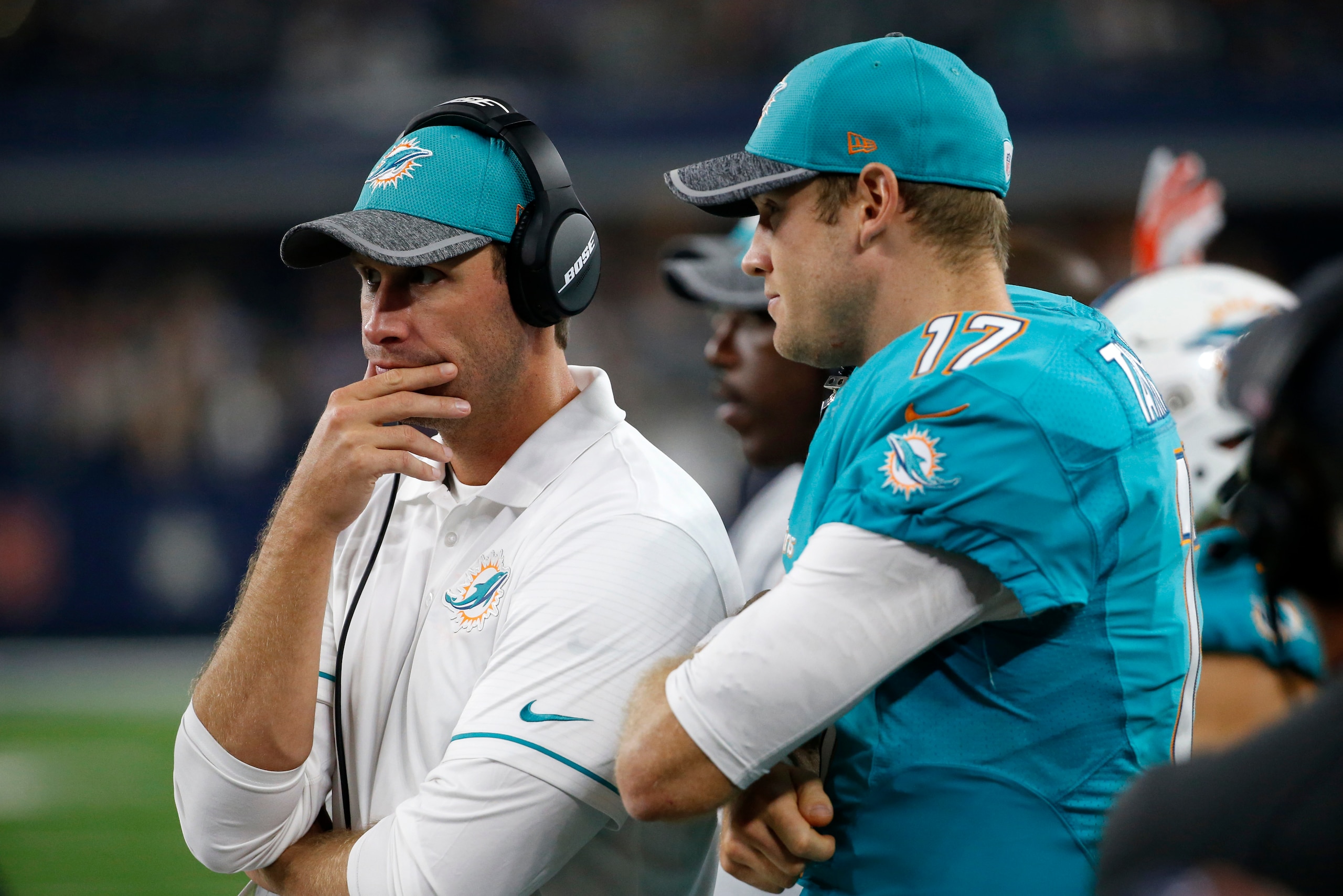 Adam Gase reduced Tannehill's workload during his first season as the Dolphins' head coach.