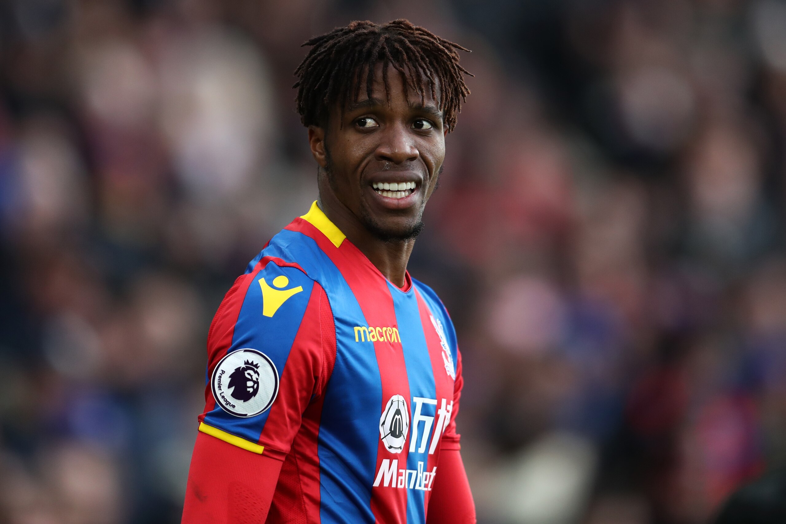 LONDON, ENGLAND - FEBRUARY 04: Wilfried Zaha of Crystal Palace during the Premier League match between Crystal Palace and Newcastle United at Selhurst Park on February 4, 2018 in London, England. (Photo by Catherine Ivill/Getty Images)