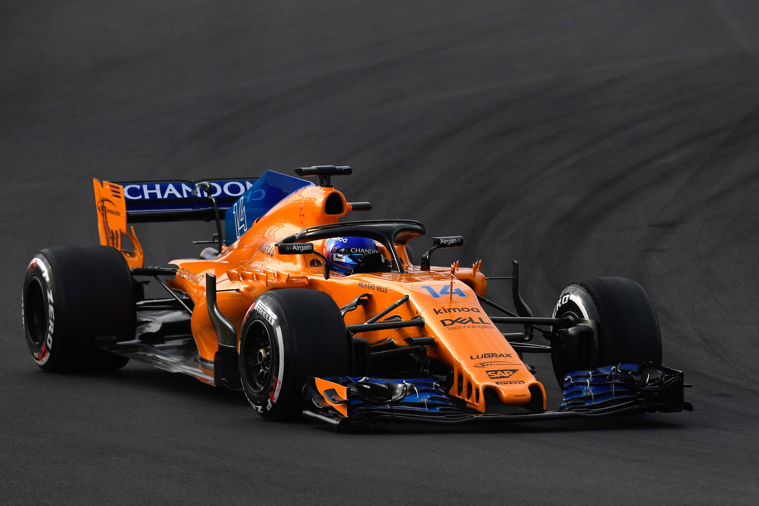 McLaren's Spanish Formula 1 driver Fernando Alonso takes part in the tests for the new Formula One Grand Prix season at the Circuit de Catalunya in Montmelo on the outskirts of Barcelona on March 9, 2018. / AFP PHOTO / LLUIS GENE        (Photo credit shou
