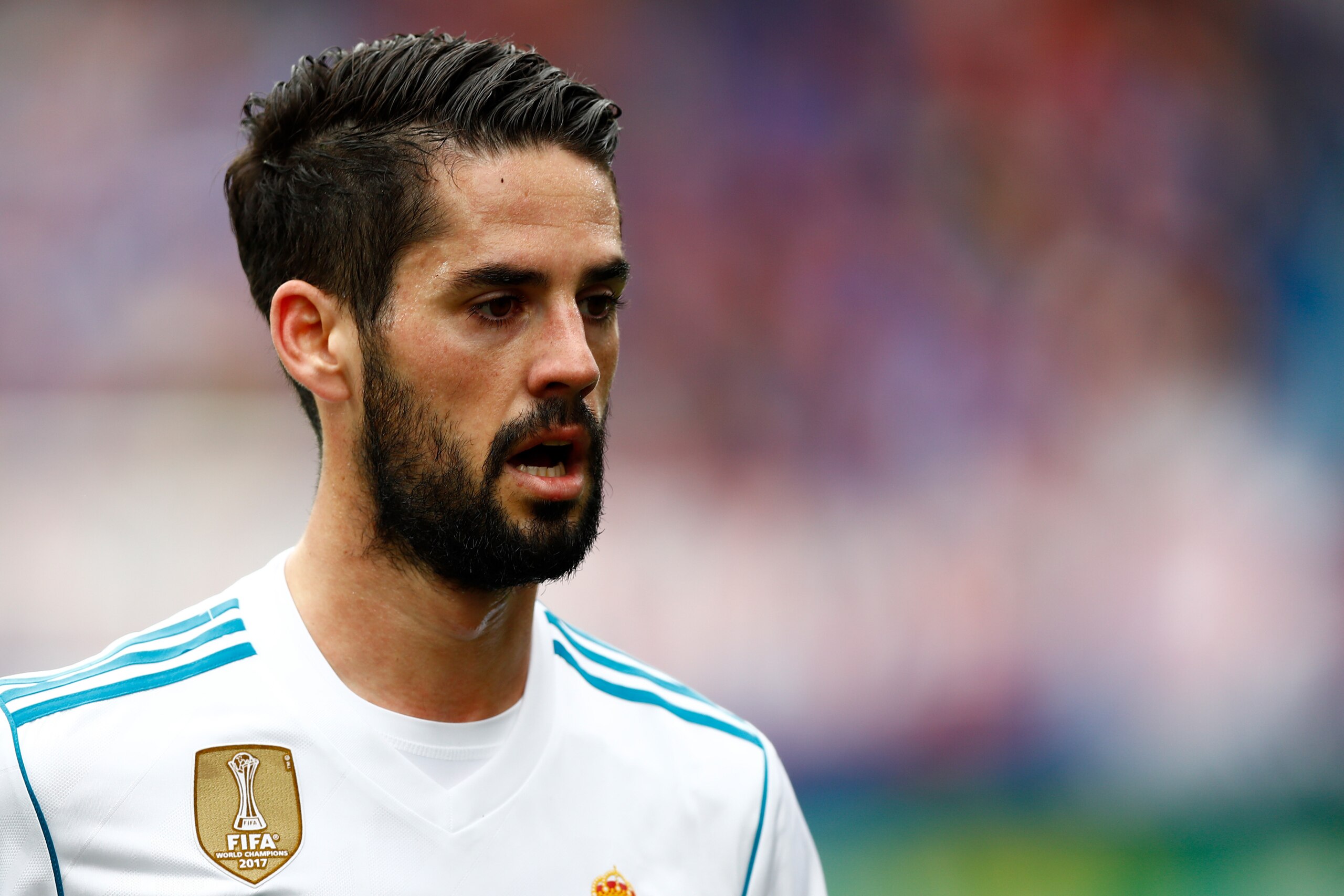 EIBAR, SPAIN - MARCH 10: Isco of Real Madrid during the La Liga Santander  match between Eibar v Real Madrid at the Estadio Municipal de Ipurua on March 10, 2018 in Eibar Spain (Photo by David S. Bustamante/Soccrates/Getty Images)