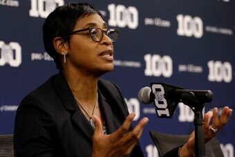 Palmer, now a referee manager with the NBA, believes some female officials remain in college basketball because the pay is better.