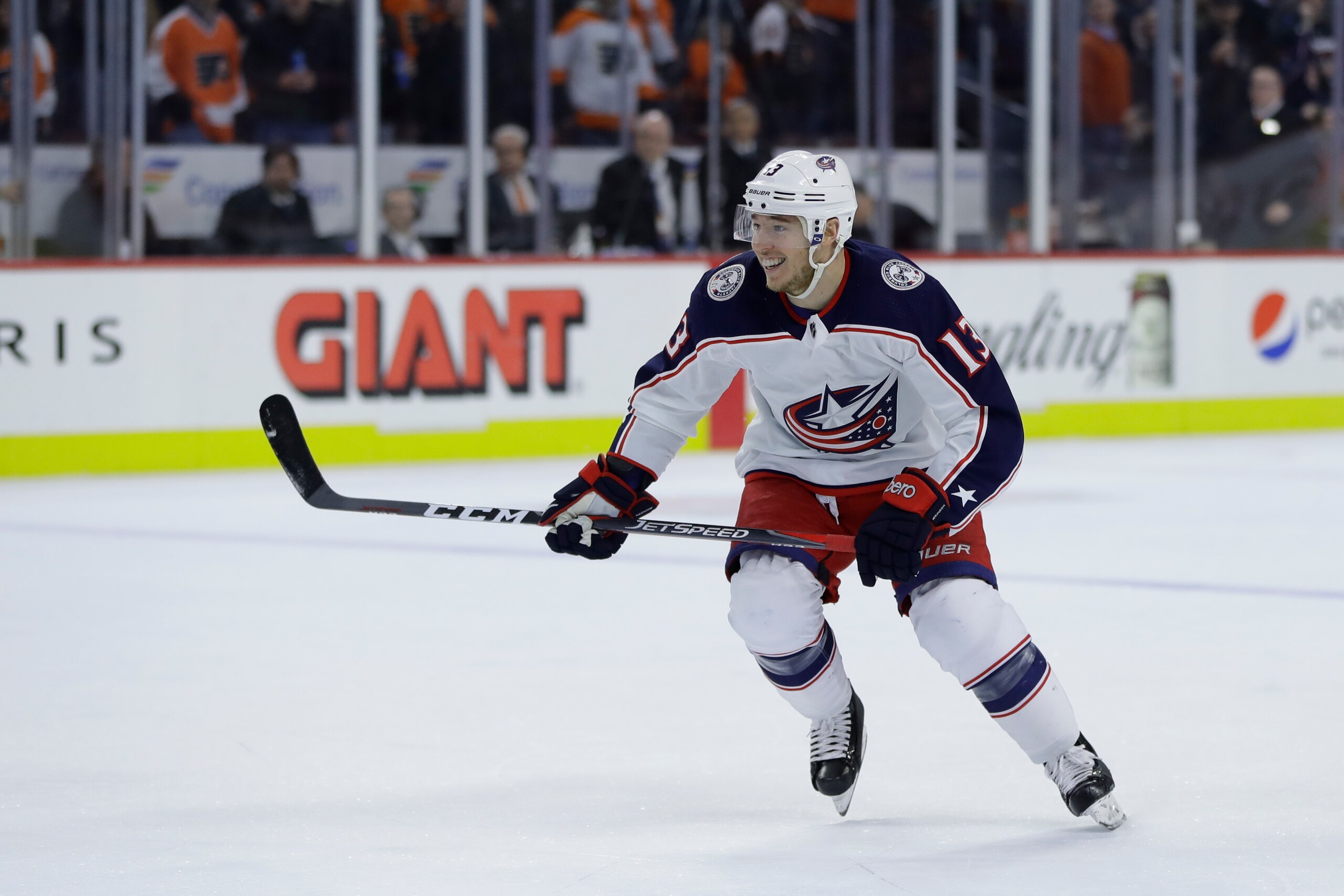 Cam Atkinson and the Blue Jackets have won eight games in a row.