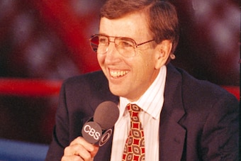Brent Musburger with CBS in 1990.