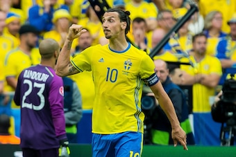 Montag 13.06.2016, Europameisterschaft in Frankreich, Saint-Denis, Irland - Schweden,Montag 13.06.2016, Europameisterschaft in Frankreich, Saint-Denis, Irland - Schweden, 1:1, Zlatan Ibrahimovic (SWE #10) (Photo by TF-Images/Getty Images)