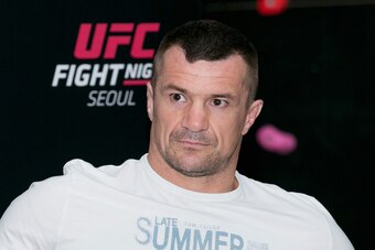 SEOUL, SOUTH KOREA - SEPTEMBER 08:  Mirko Cro Cop talks to Korean fans at his fan meeting event on September 8, 2015 in Seoul, South Korea.  (Photo by Han Myung-Gu / Zuffa LLC/Zuffa LLC via Getty Images)