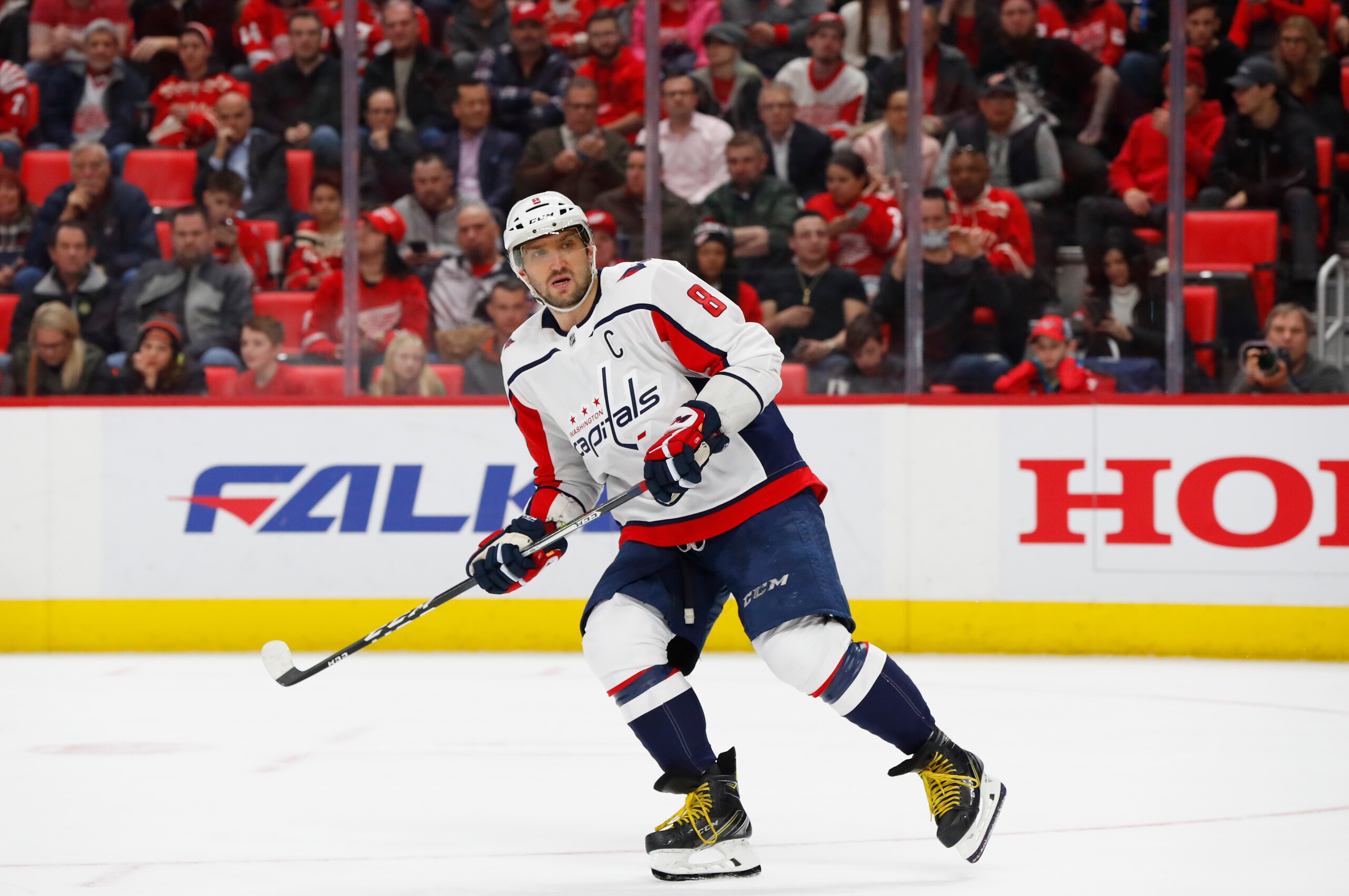 Alex Ovechkin and the Washington Capitals are in first place in the Metropolitan Division.