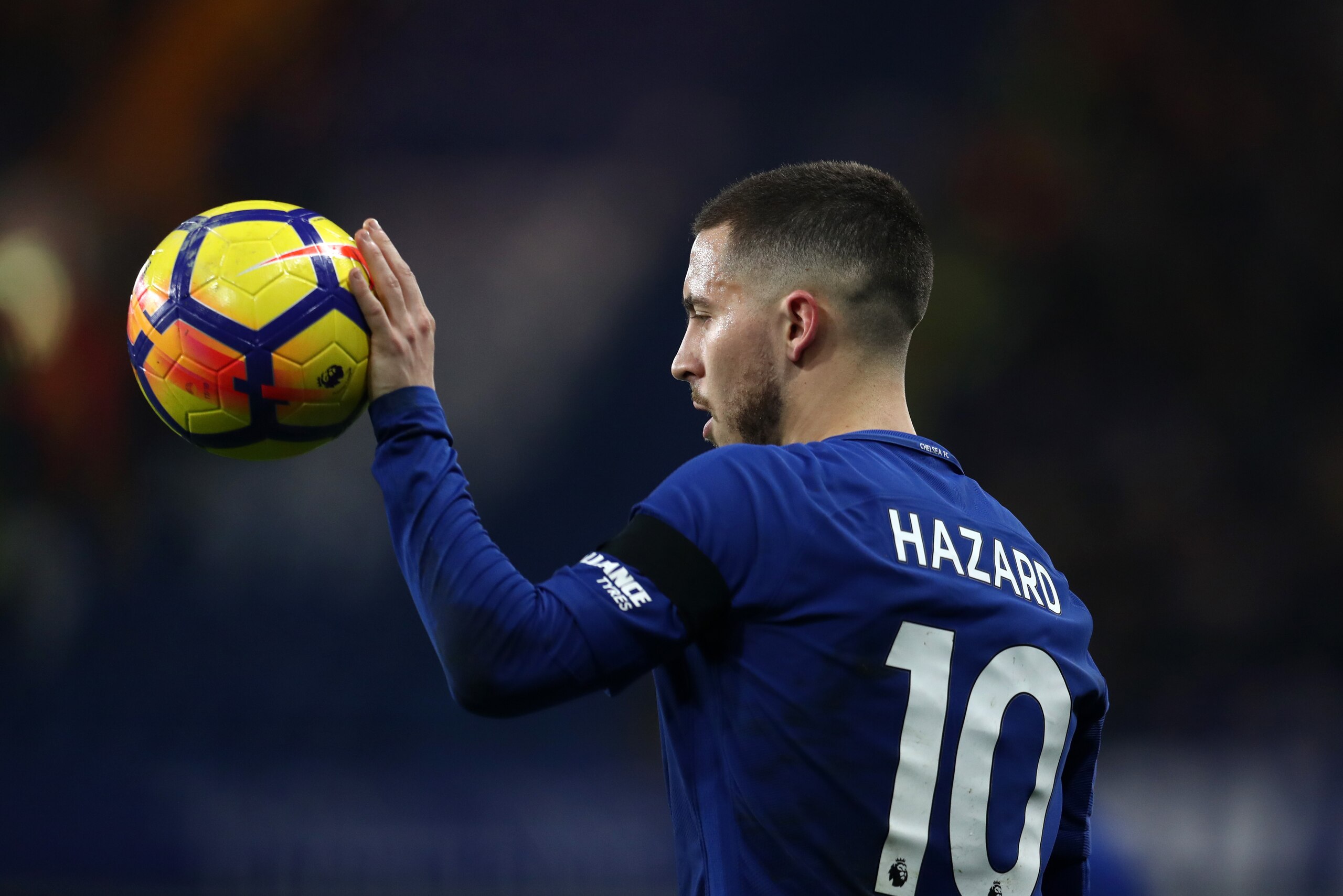 LONDON, ENGLAND - MARCH 10: Eden Hazard of Chelsea during the Premier League match between Chelsea and Crystal Palace at Stamford Bridge on March 10, 2018 in London, England. (Photo by Catherine Ivill/Getty Images)