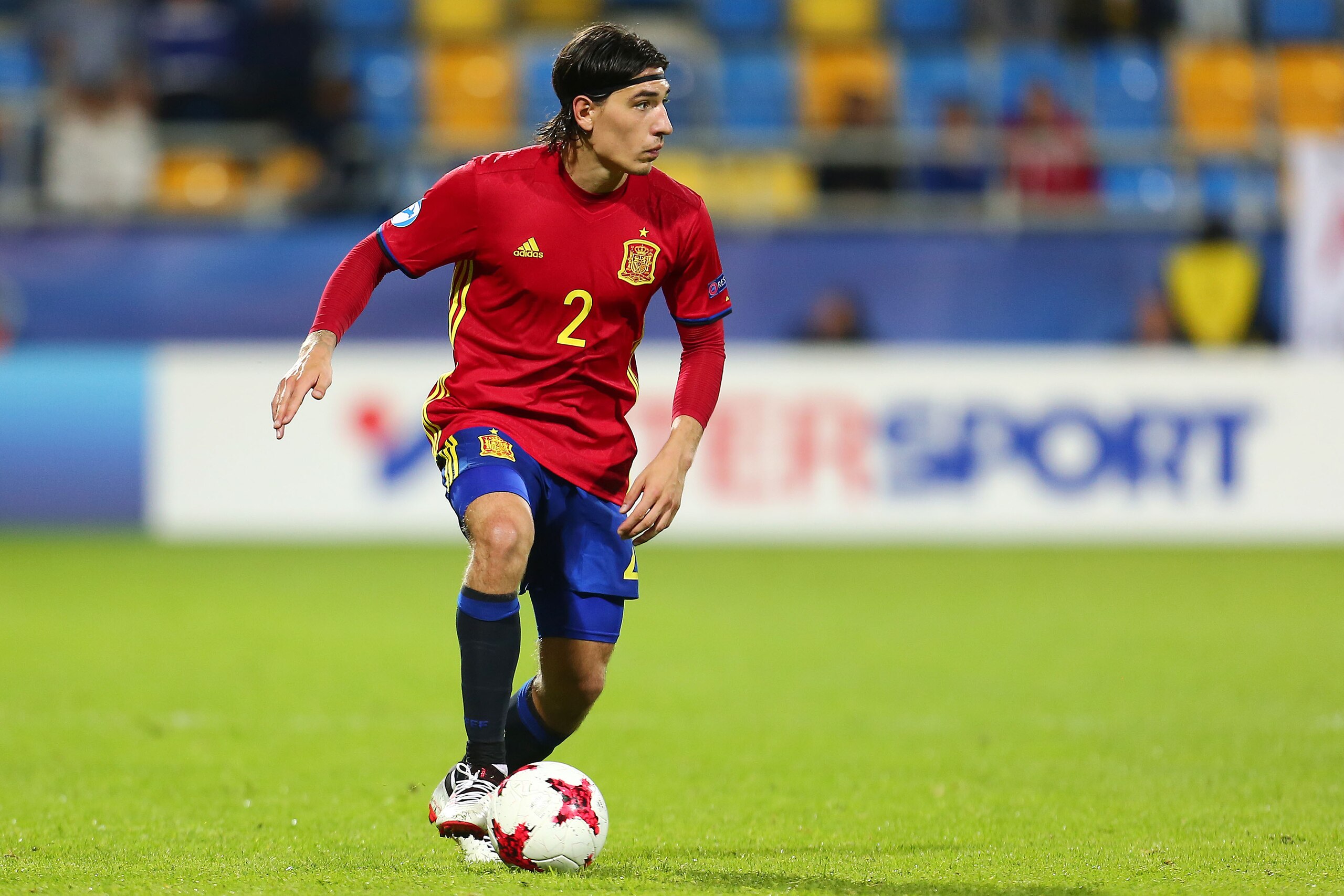 Hector Bellerin during the UEFA European Under-21 match between Spain and FYR Macedonia on June 17, 2017 in Gdynia, Poland. (Photo by MB Media)