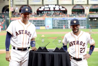 Can Carlos Correa and Jose Altuve help the Houston Astros become the first team since the 2000 New York Yankees to repeat as World Series winners?