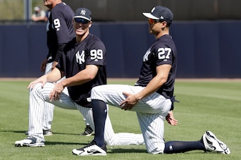 Aaron Judge and Giancarlo Stanton