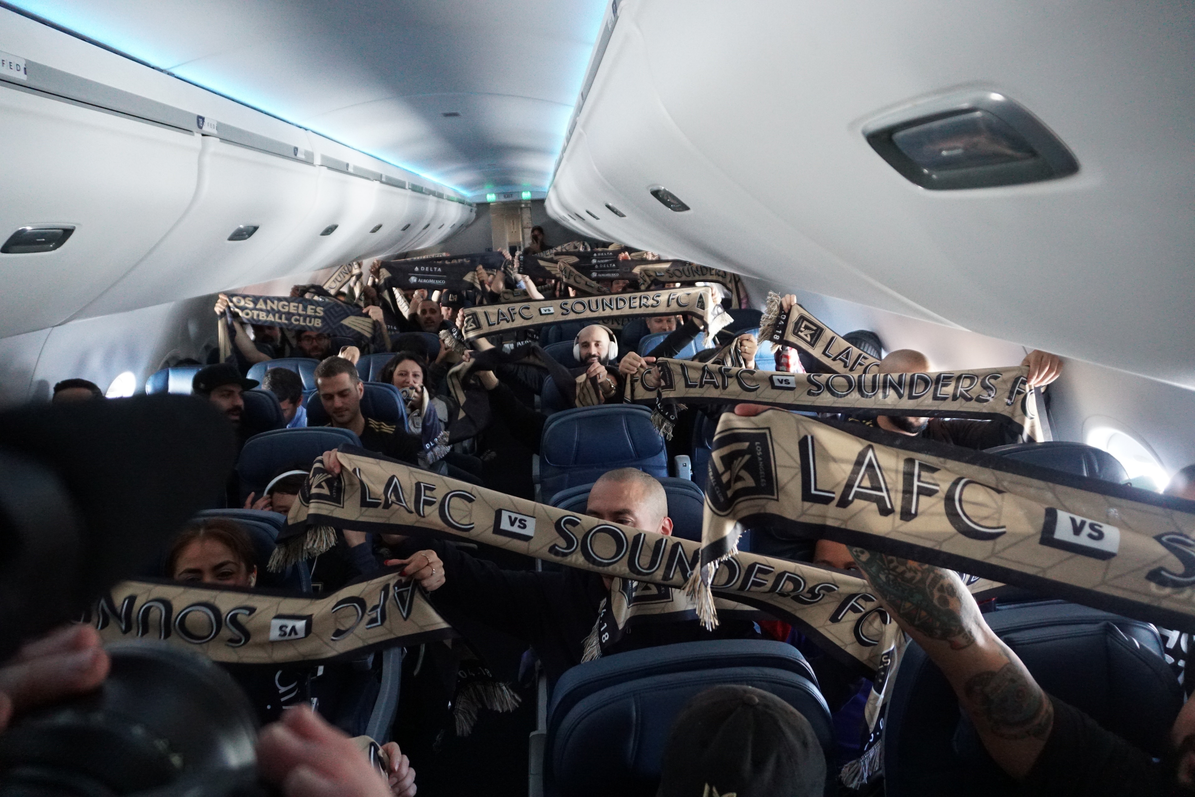 LAFC's inaugural game against the Sounders saw 150 fans of the new team make the trip to Seattle. LAFC's inaugural game against the Sounders saw 150 fans of the new team make the trip to Seattle.
