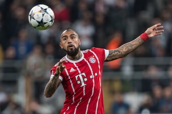 Arturo Vidal of FC Bayern Munich during the UEFA Champions League round of 16 match between Besiktas AS and Bayern Munchen at the Vodafone Arena on March 14, 2018 in Istanbul, Turkey(Photo by VI Images via Getty Images)