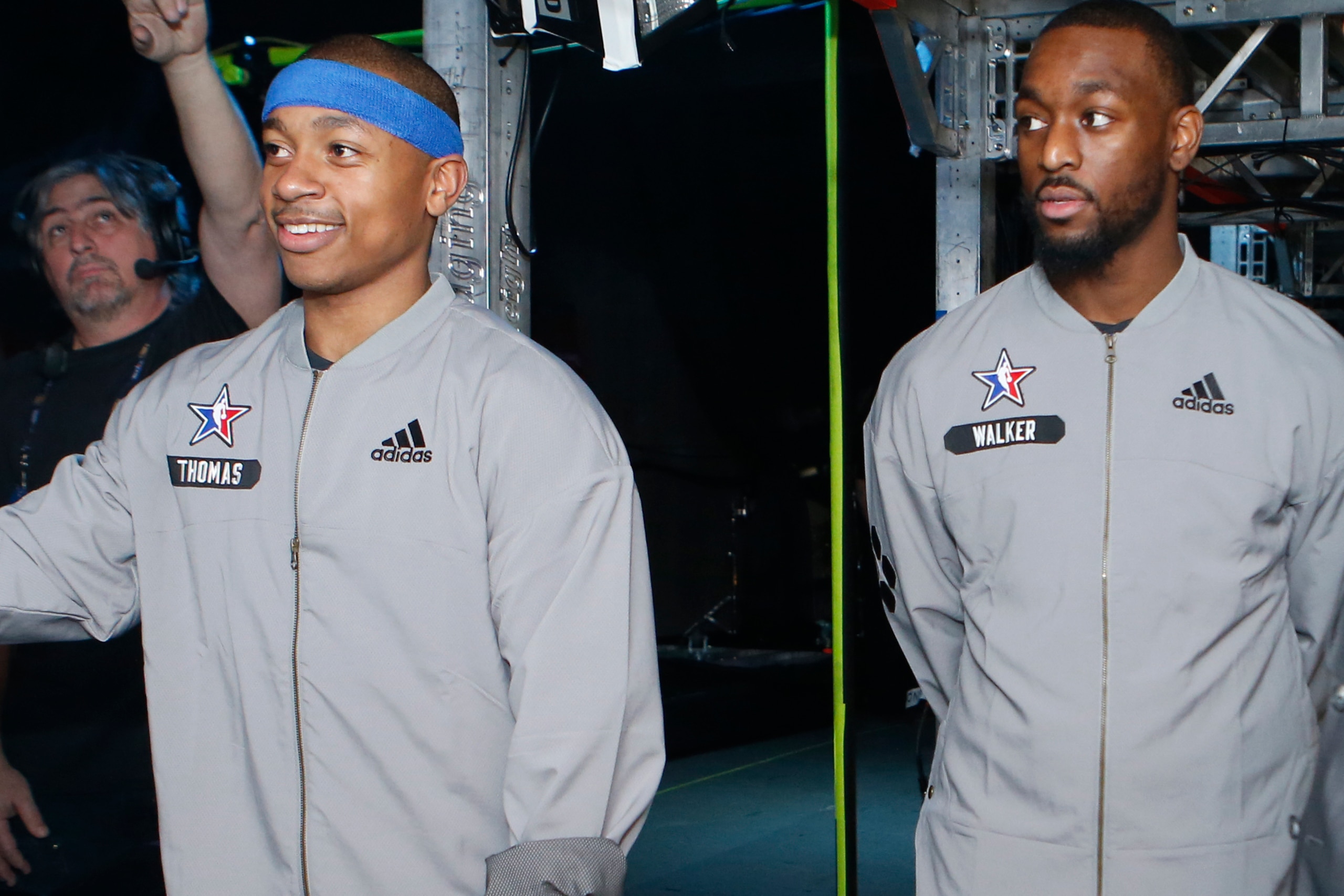 NEW ORLEANS, LA - FEBRUARY 19: Kemba Walker #15, Isaiah Thomas #4 and Brad Stevens of the Eastern Conference All-Star Team wait to be announced before the NBA All-Star Game as part of the 2017 NBA All Star Weekend on February 19, 2017 at the Smoothie Kin NEW ORLEANS, LA - FEBRUARY 19: Kemba Walker #15, Isaiah Thomas #4 and Brad Stevens of the Eastern Conference All-Star Team wait to be announced before the NBA All-Star Game as part of the 2017 NBA All Star Weekend on February 19, 2017 at the Smoothie Kin