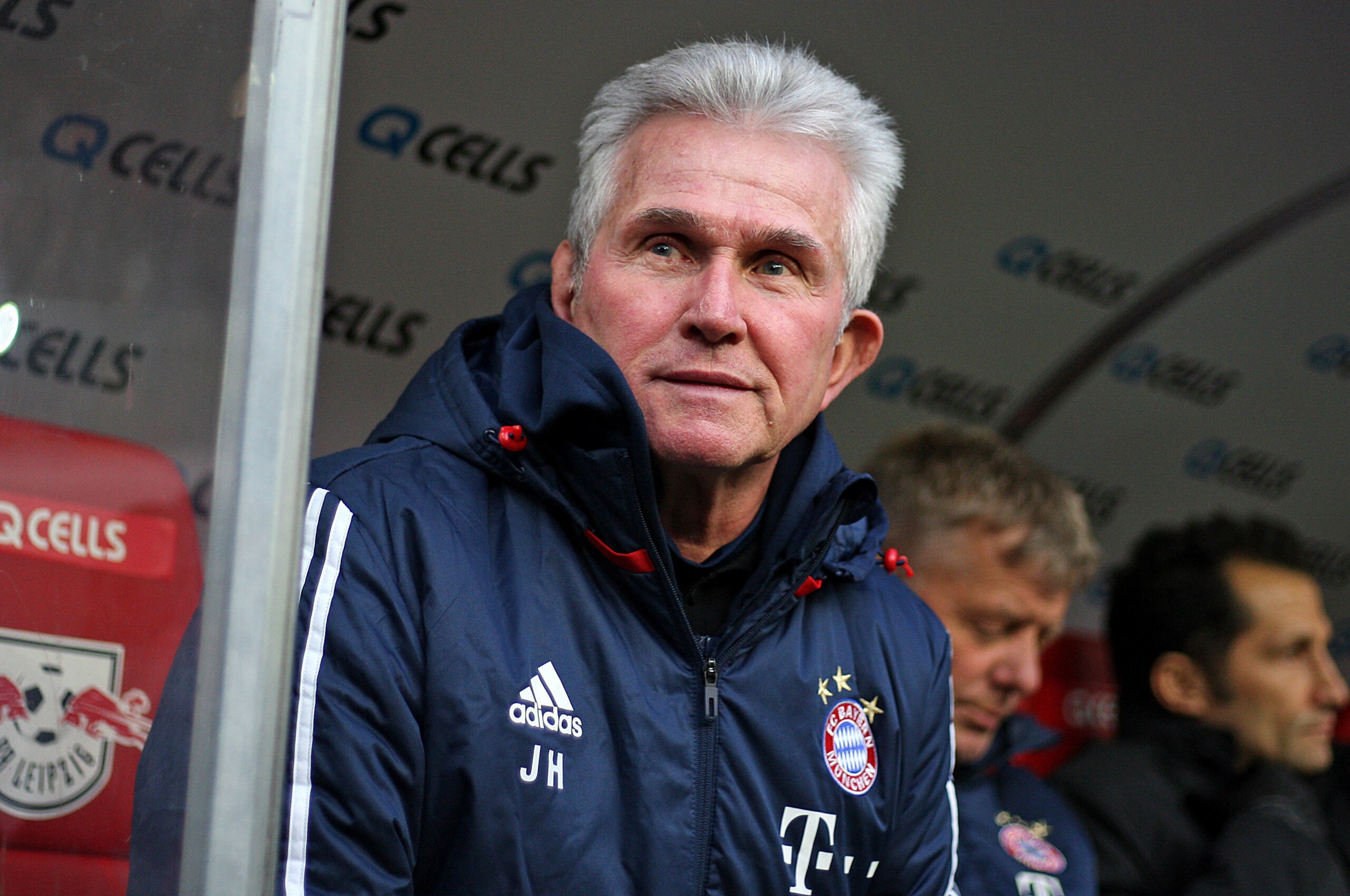 LEIPZIG, GERMANY - MARCH 18: Had coach Jupp Heynckes of Bayern Muenchen looks on during the Bundesliga match between RB Leipzig and FC Bayern Muenchen at Red Bull Arena on March 18, 2018 in Leipzig, Germany. (Photo by TF-Images/Getty Images)