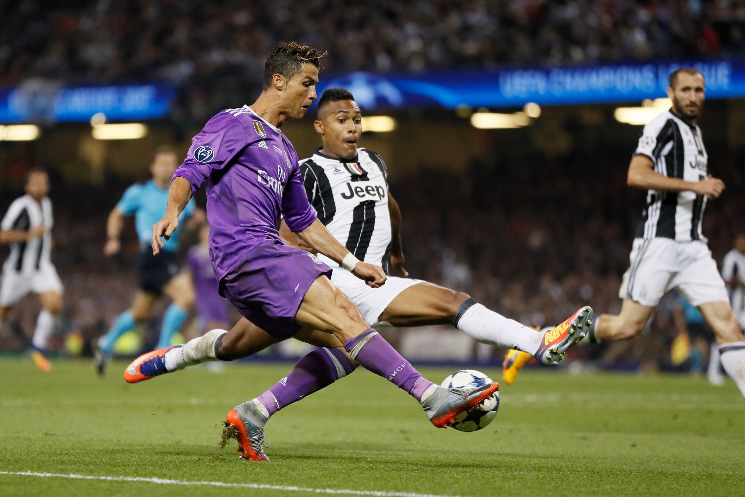Ronaldo dented Juve's hopes last year.