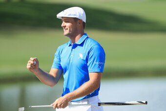 ORLANDO, FL - MARCH 18:  Bryson DeChambeau reacts to his putt on the eighth hole during the final round at the Arnold Palmer Invitational Presented By MasterCard at Bay Hill Club and Lodge on March 18, 2018 in Orlando, Florida.  (Photo by Sam Greenwood/Ge