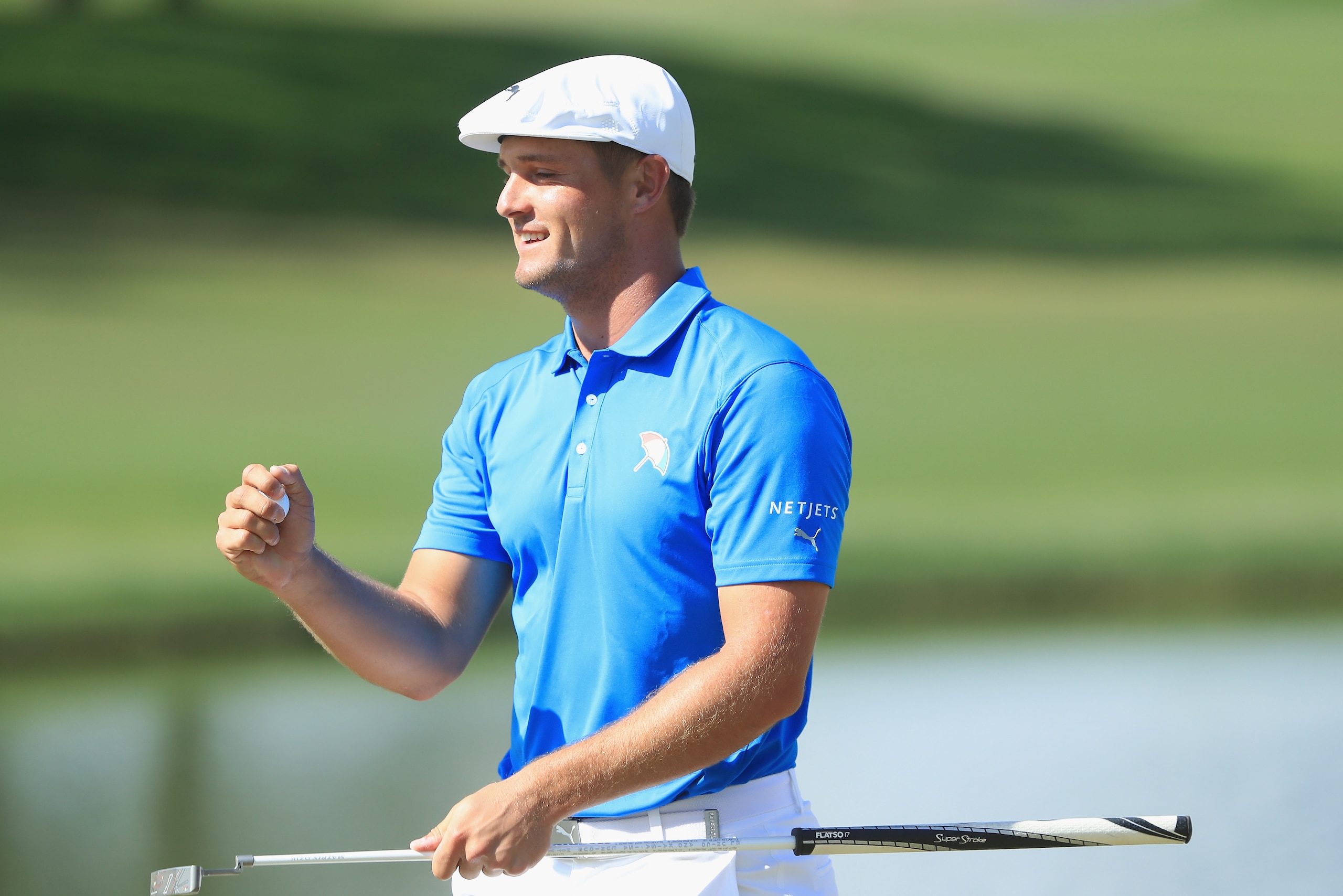 ORLANDO, FL - MARCH 18:  Bryson DeChambeau reacts to his putt on the eighth hole during the final round at the Arnold Palmer Invitational Presented By MasterCard at Bay Hill Club and Lodge on March 18, 2018 in Orlando, Florida.  (Photo by Sam Greenwood/Ge