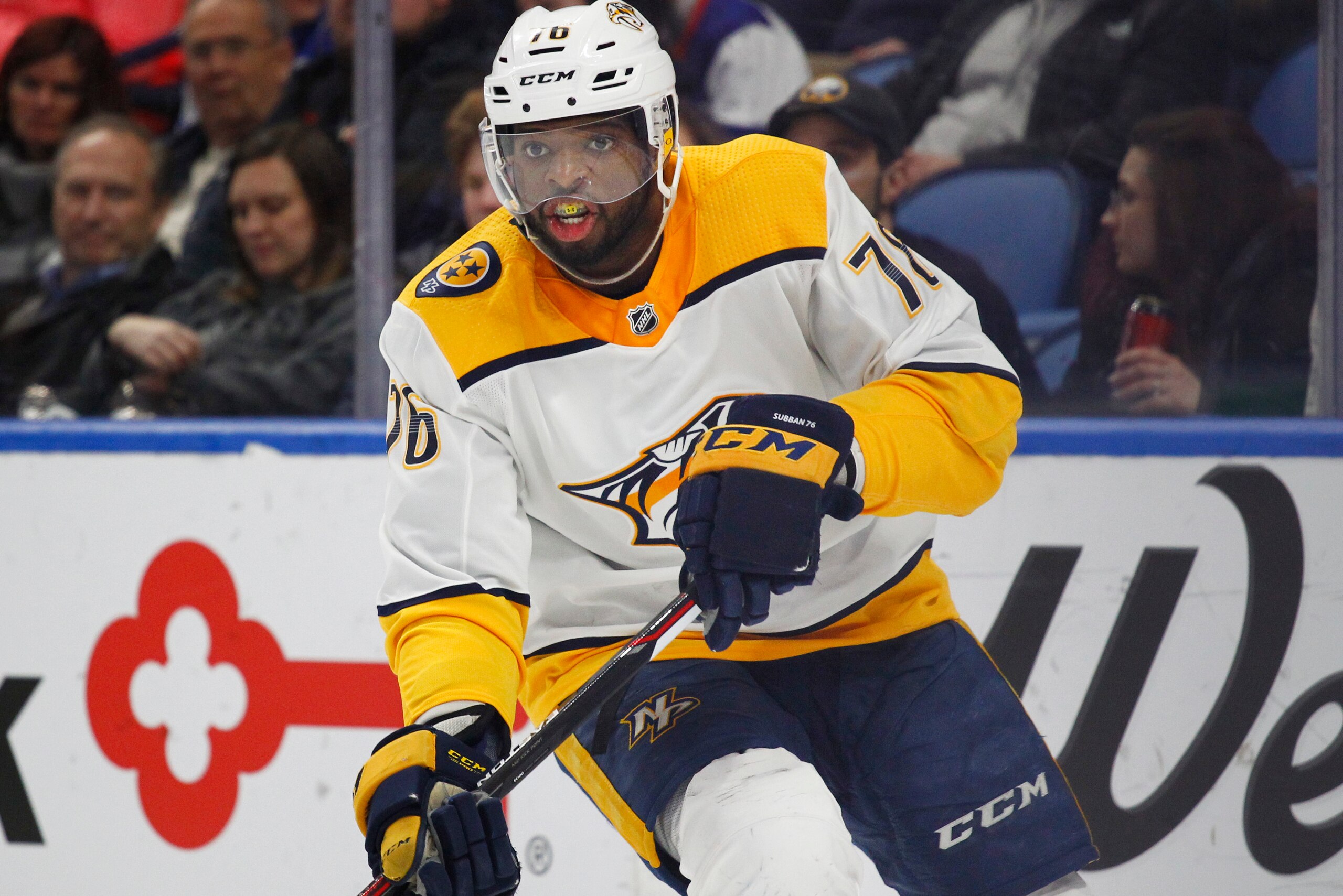 The Nashville Predators have clinched the Presidents' Trophy.