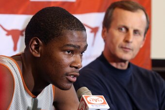 Kevin Durant and Rick Barnes at Texas.