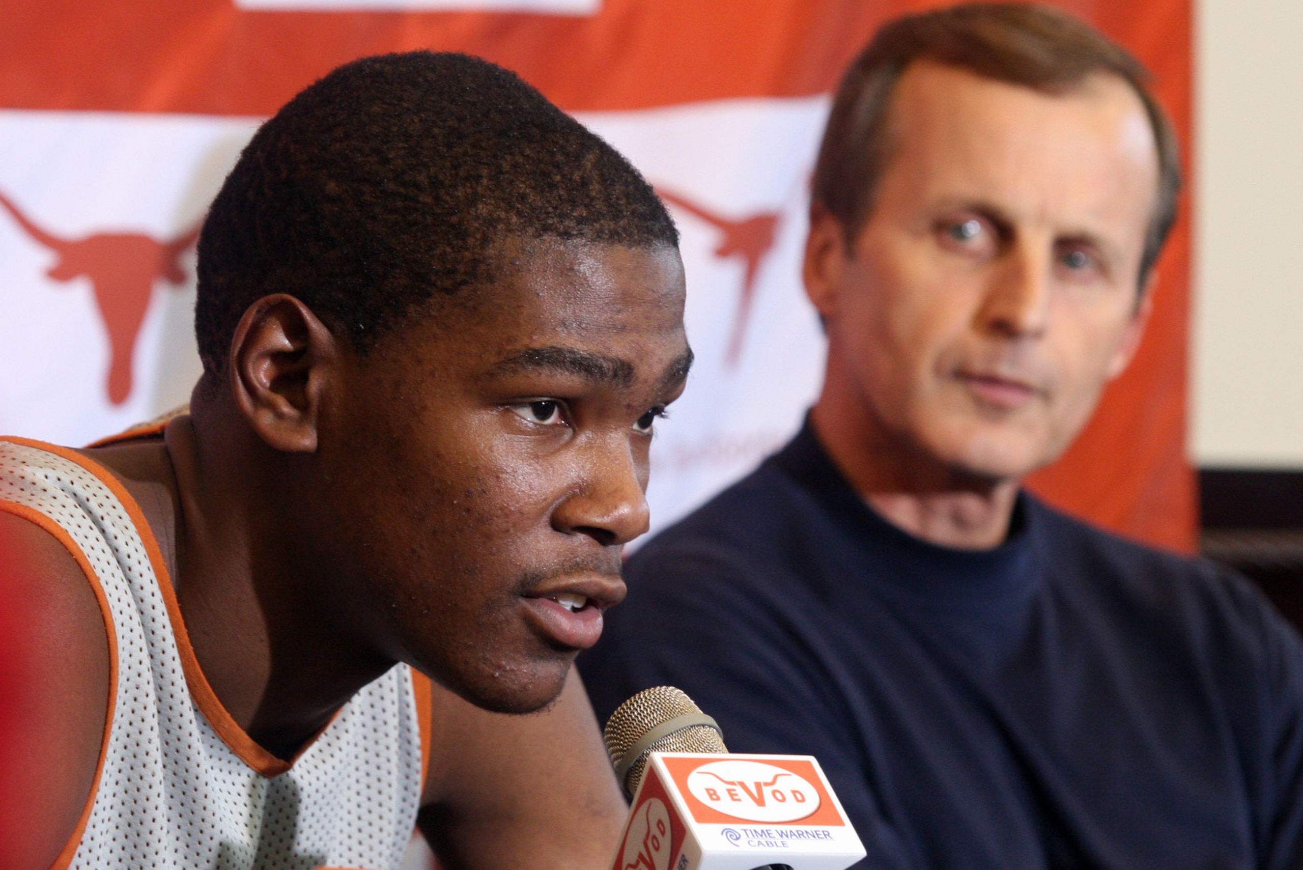 Kevin Durant and Rick Barnes at Texas.