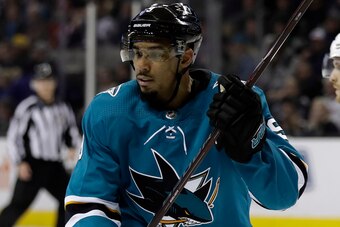 Evander Kane has scored nine goals since being traded to the Sharks.