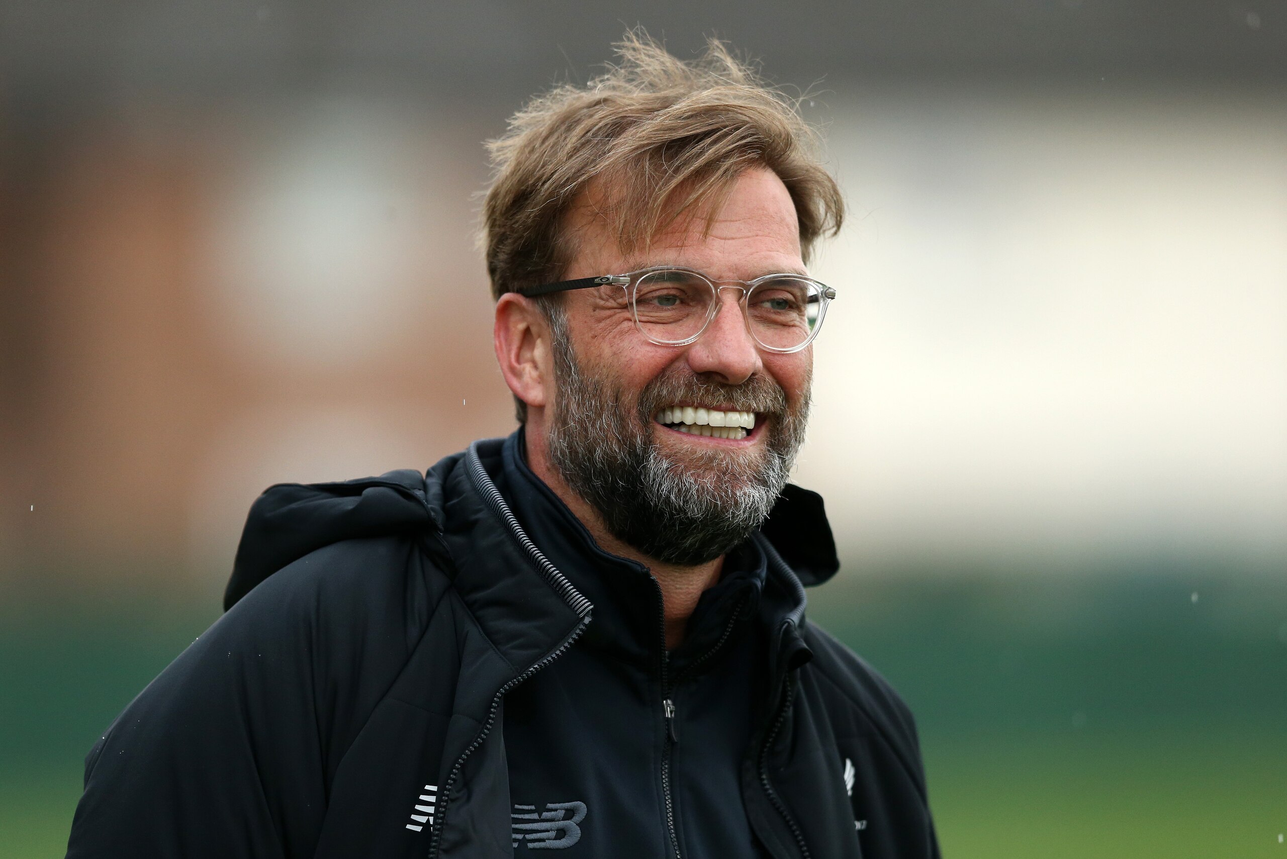 LIVERPOOL, ENGLAND - APRIL 09:  Jurgen Klopp, Manager of Liverpool looks on during a training session on April 9, 2018 in Liverpool, England.  (Photo by Jan Kruger/Getty Images)