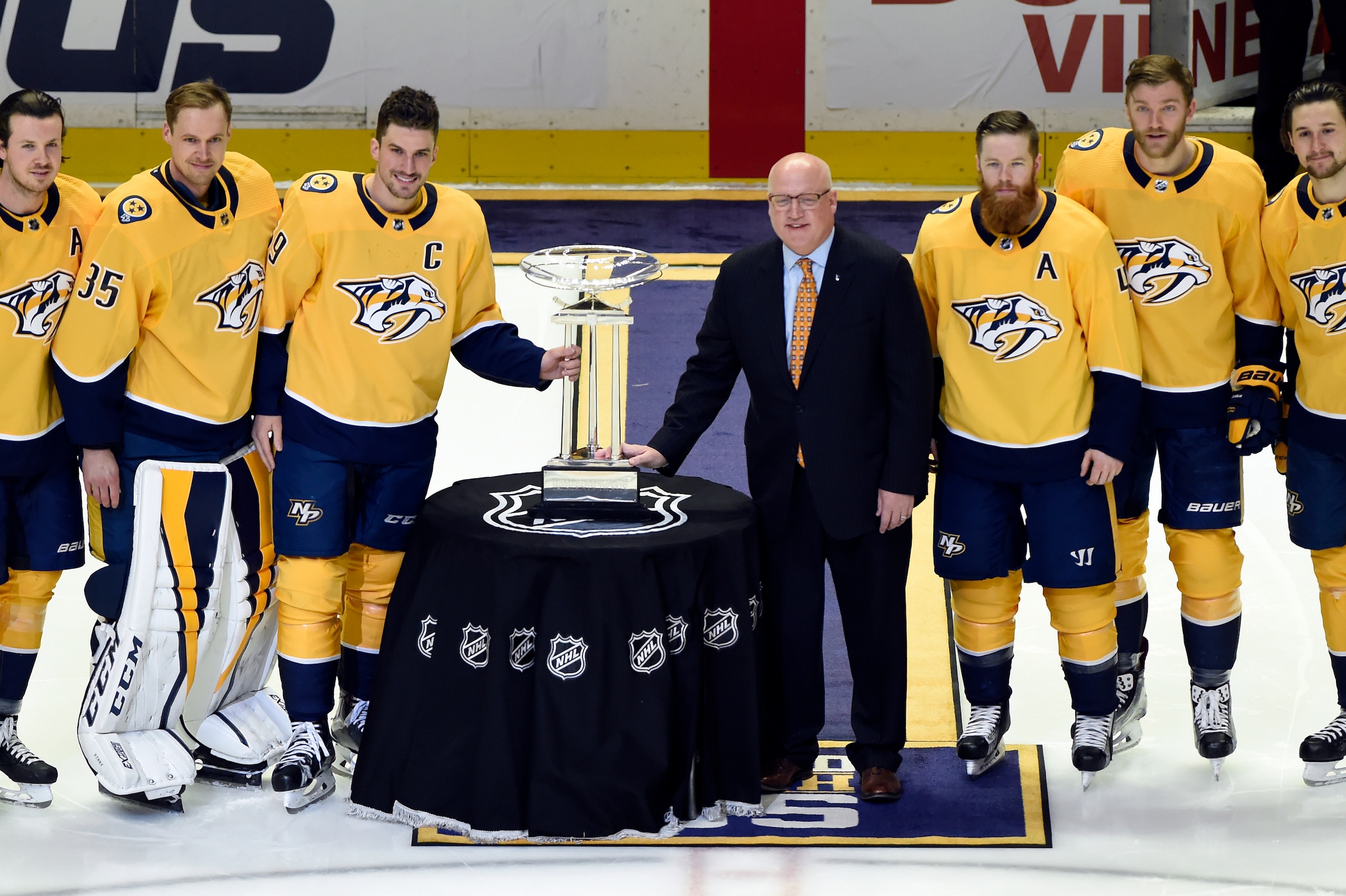 The Predators go into the Stanley Cup playoffs as the top regular-season team.