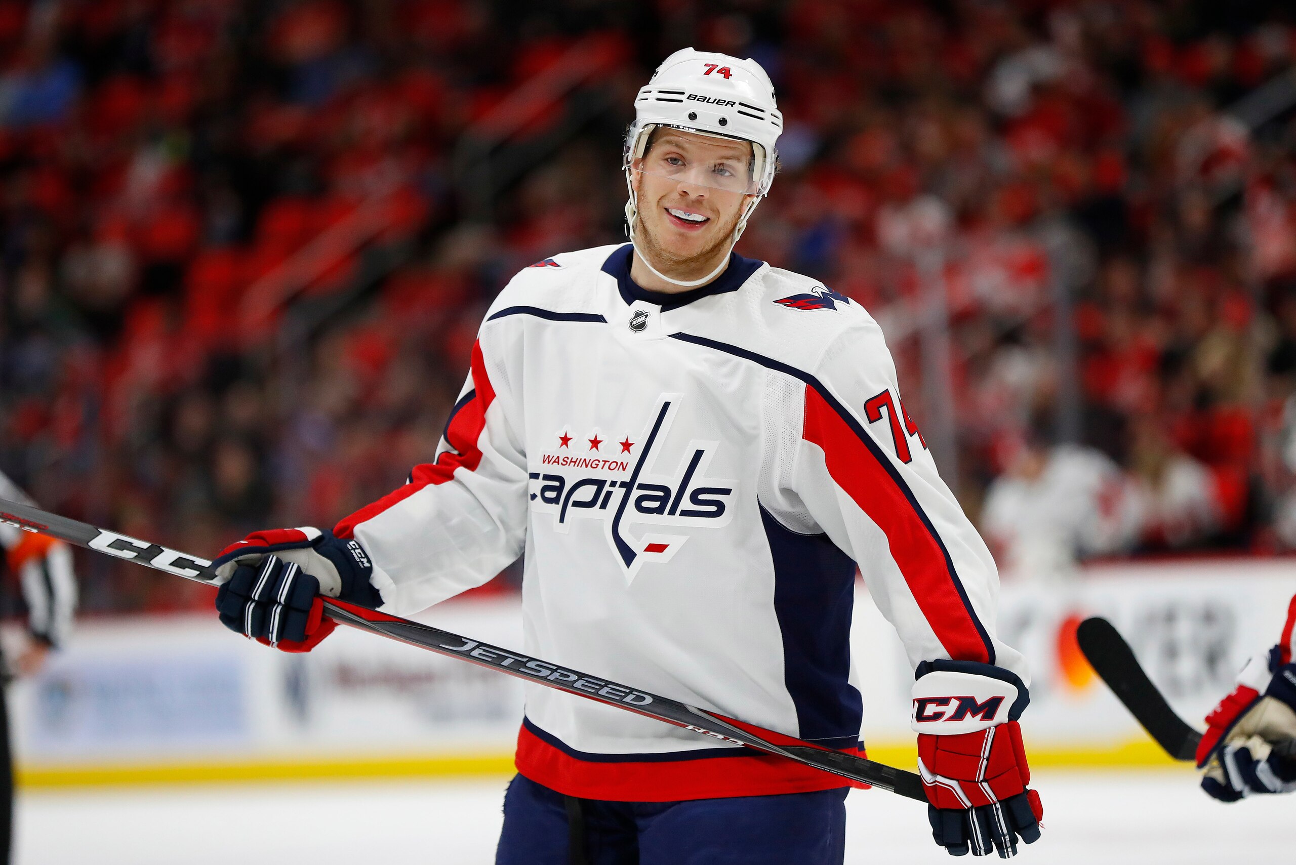 Even though his team is down 0-2, defenseman John Carlson has six assists for the Washington Capitals.