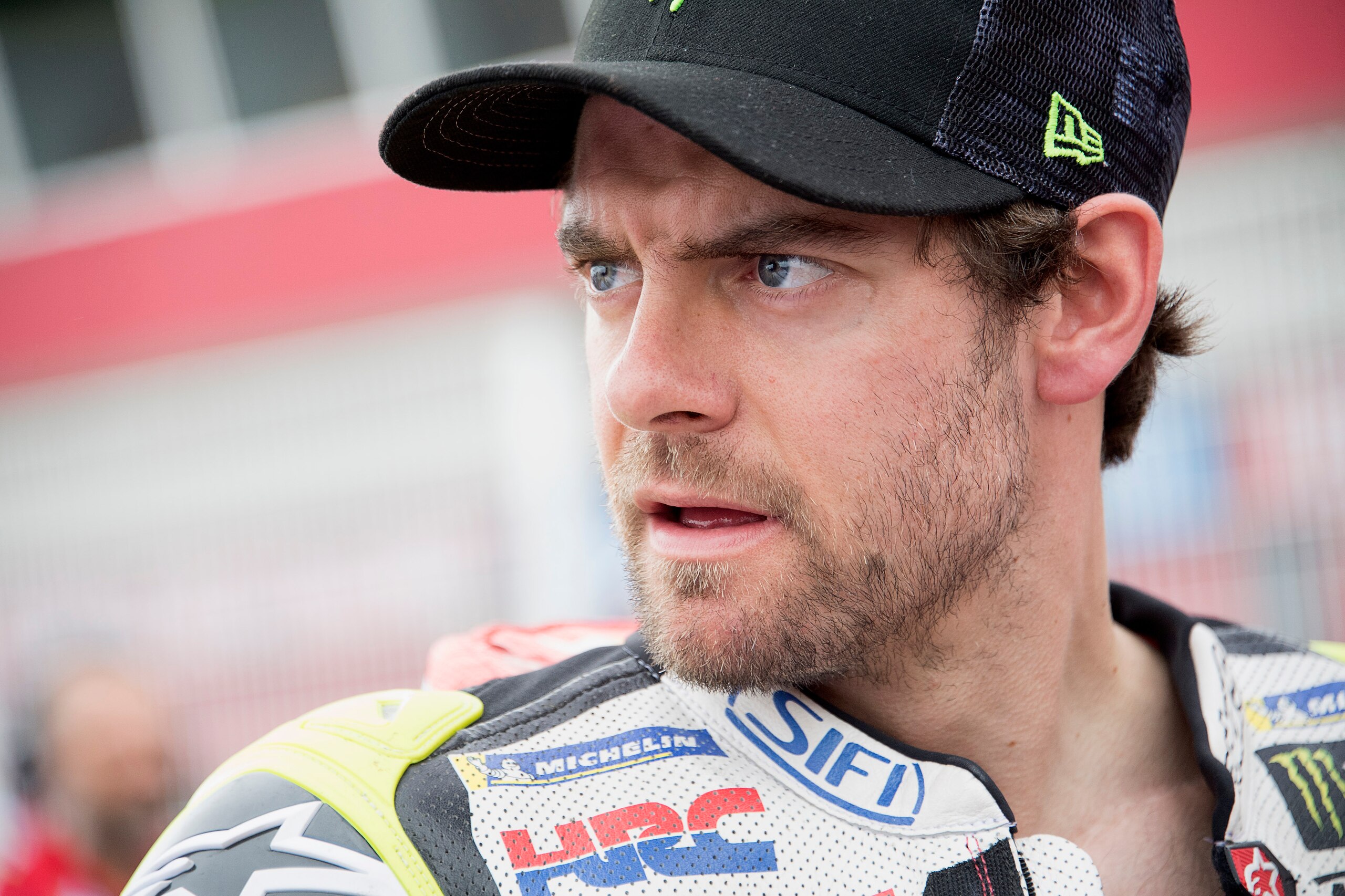 RIO HONDO, ARGENTINA - APRIL 08:  Cal Crutchlow of Great Britain and LCR Honda prepares to start on the grid during  the MotoGP race during the MotoGp of Argentina - Race on April 8, 2018 in Rio Hondo, Argentina.  (Photo by Mirco Lazzari gp/Getty Images)
