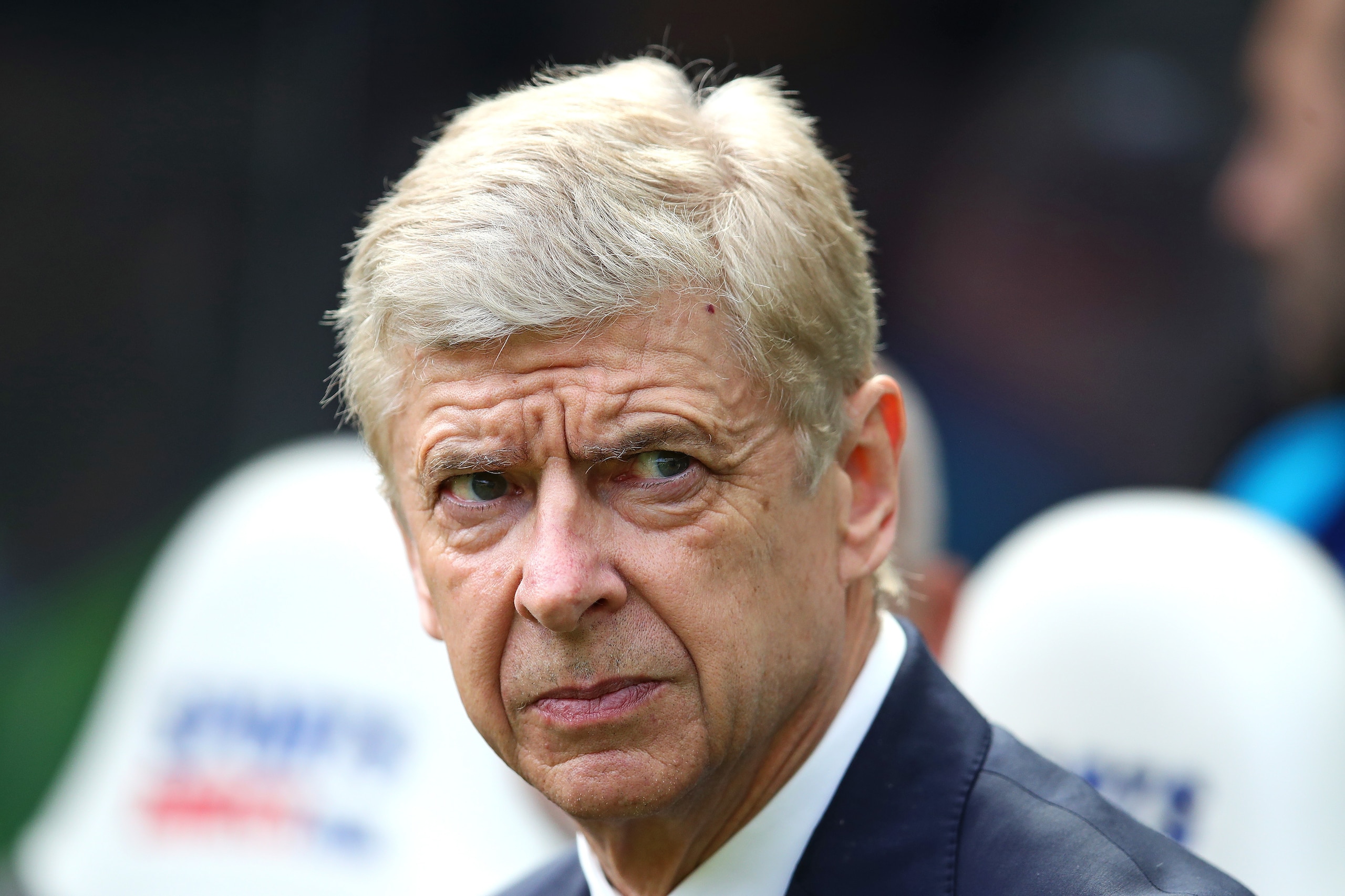 NEWCASTLE UPON TYNE, ENGLAND - APRIL 15: Arsenal manager Arsene Wenger looks on during the Premier League match between Newcastle United and Arsenal at St. James Park on April 15, 2018 in Newcastle upon Tyne, England. (Photo by Chris Brunskill Ltd/Getty I NEWCASTLE UPON TYNE, ENGLAND - APRIL 15: Arsenal manager Arsene Wenger looks on during the Premier League match between Newcastle United and Arsenal at St. James Park on April 15, 2018 in Newcastle upon Tyne, England. (Photo by Chris Brunskill Ltd/Getty I