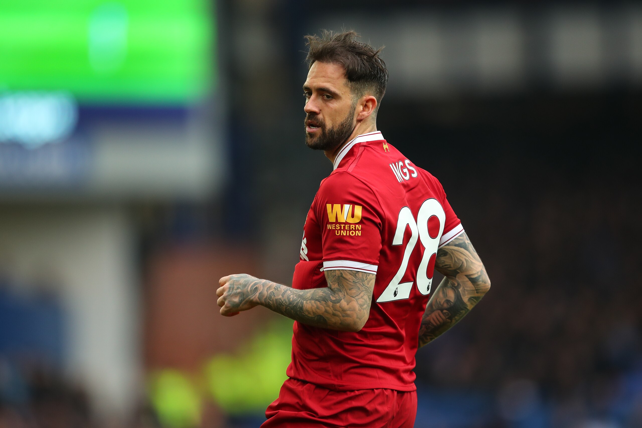 LIVERPOOL, ENGLAND - APRIL 07: Danny Ings of Liverpool during the Premier League match between Everton and Liverpool at Goodison Park on April 7, 2018 in Liverpool, England. (Photo by Robbie Jay Barratt - AMA/Getty Images) LIVERPOOL, ENGLAND - APRIL 07: Danny Ings of Liverpool during the Premier League match between Everton and Liverpool at Goodison Park on April 7, 2018 in Liverpool, England. (Photo by Robbie Jay Barratt - AMA/Getty Images)