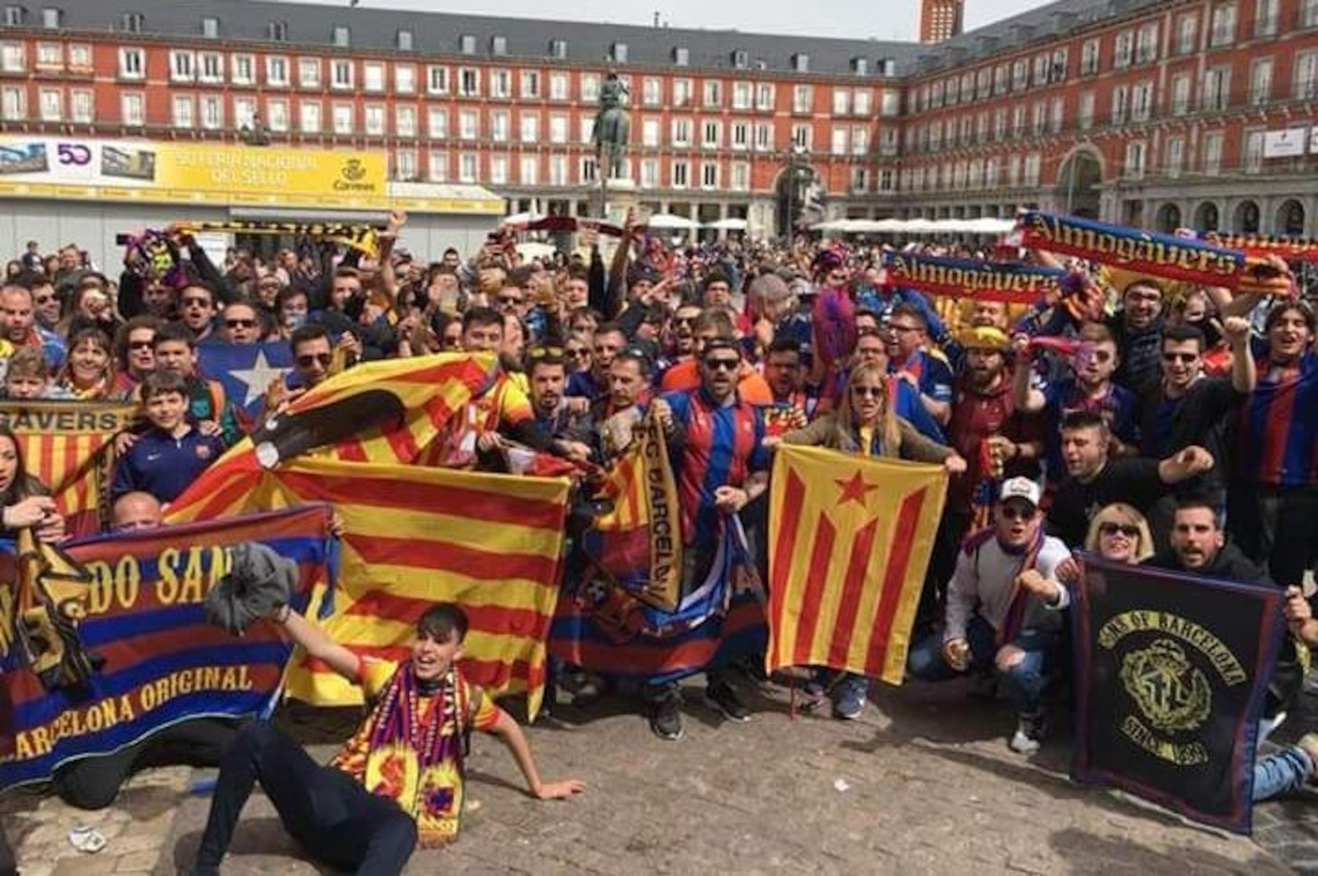 Around 20,000 Barcelona fans travelled to Madrid