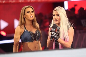 Mickie James and Alexa Bliss.