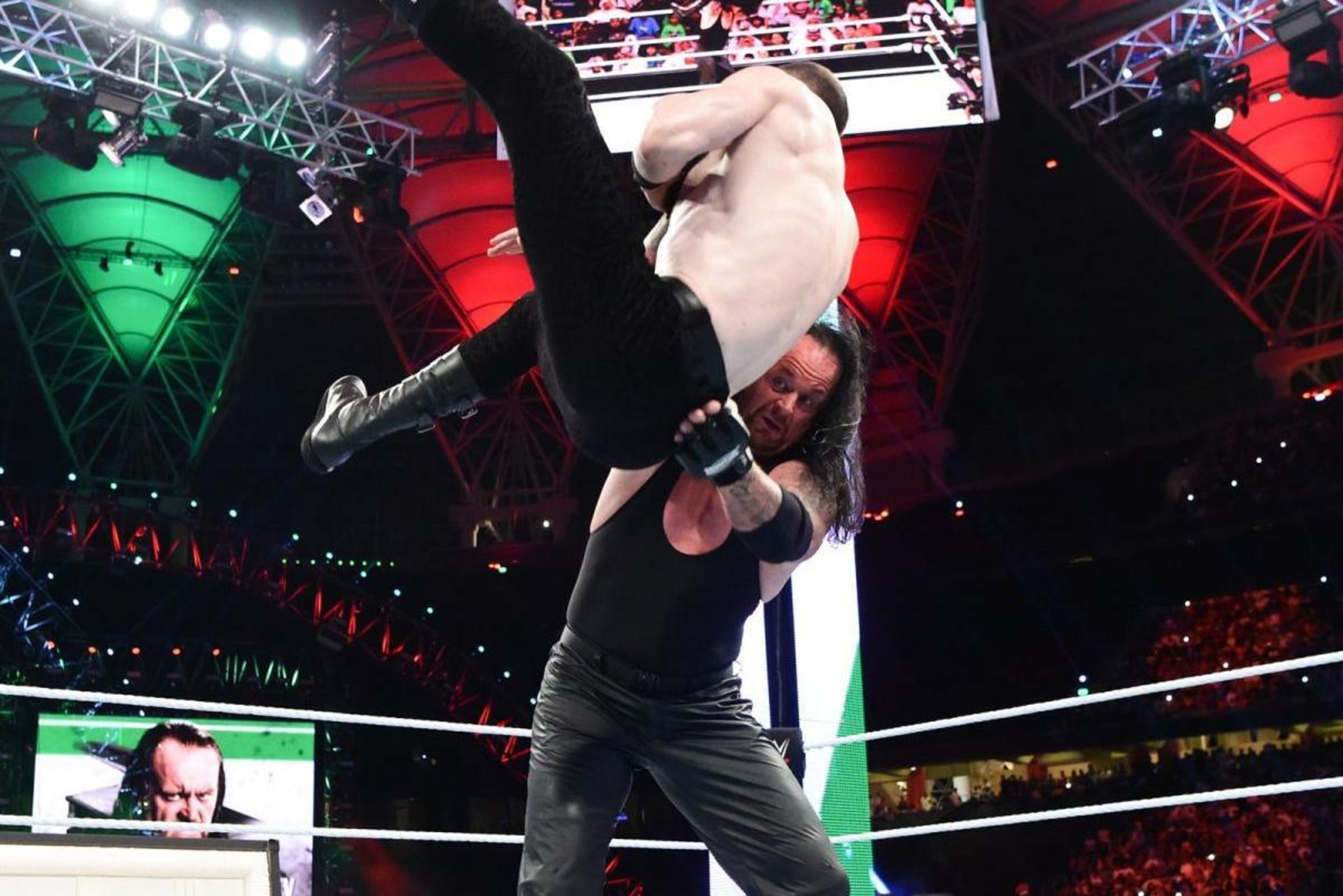 Undertaker made Aiden English pay for interfering in his match.