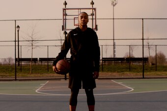 Jewell Loyd on set of She Got Game