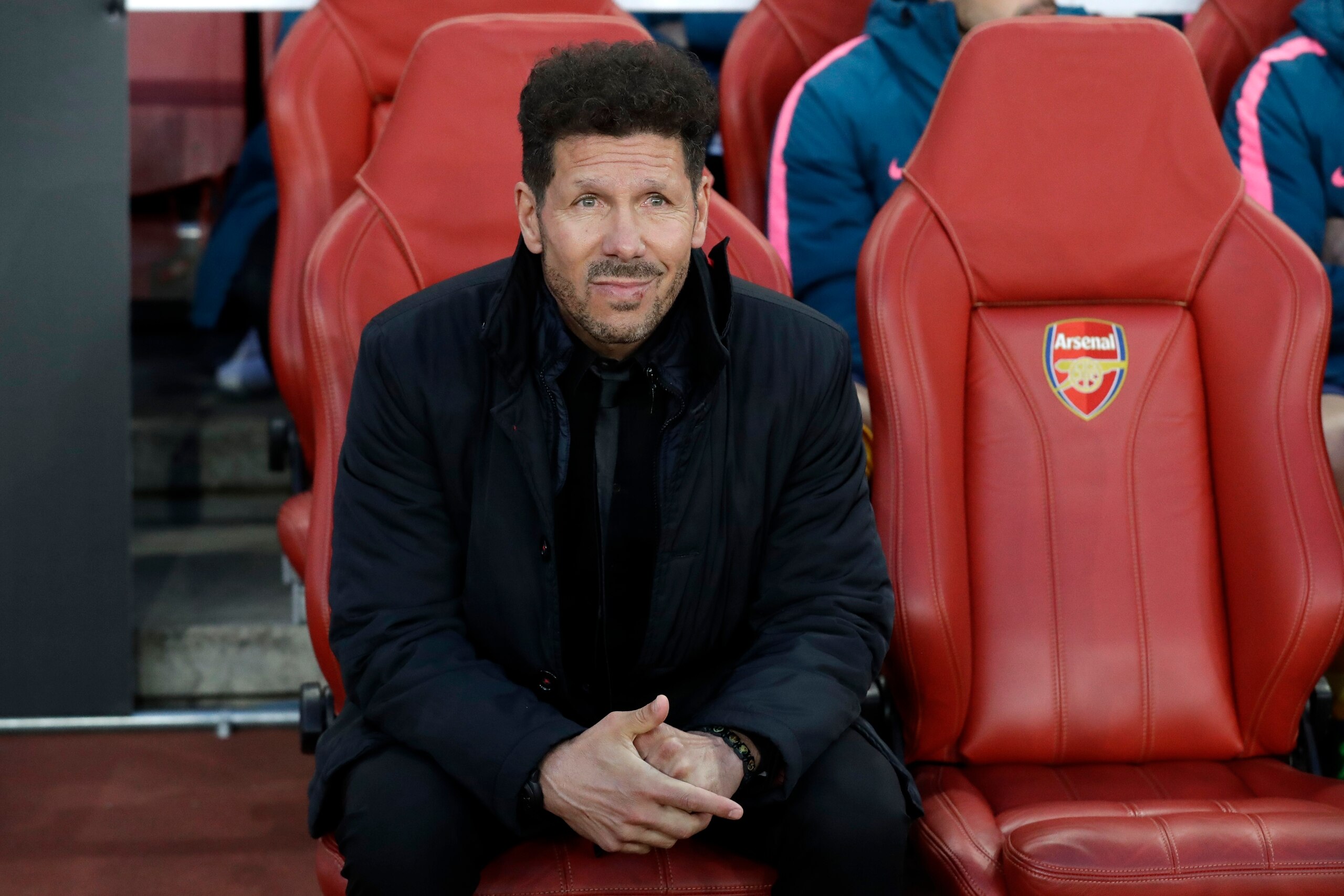 Simeone was expelled from the dugout in the first leg. Simeone was expelled from the dugout in the first leg.