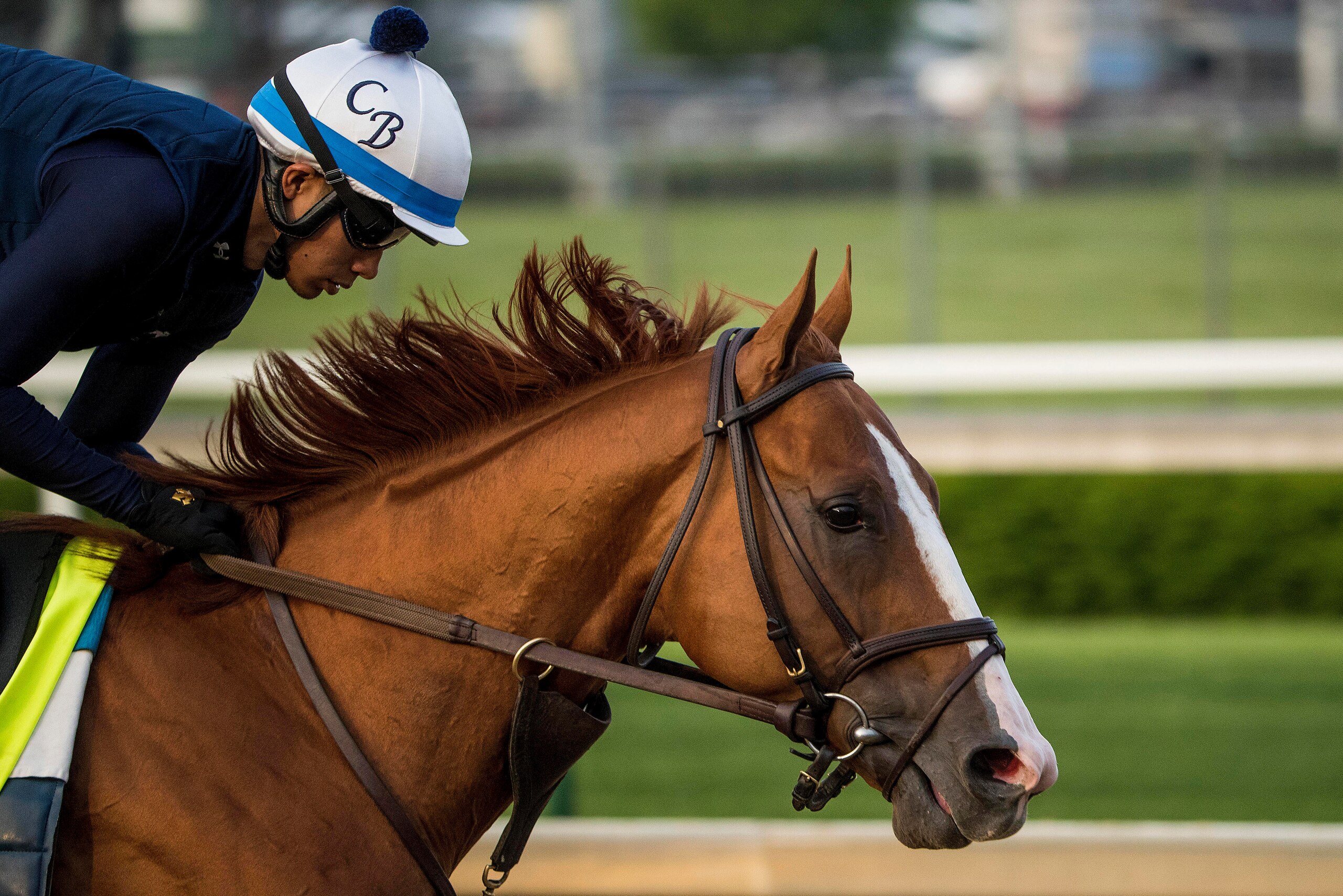 LOUISVILLE, KY - MAY 02: Good Magic gallops in preparation for the Kentucky Derby at Churchill Downs on May 2, 2018 in Louisville, Kentucky. (Photo by Alex Evers/Eclipse Sportswire/Getty Images) LOUISVILLE, KY - MAY 02: Good Magic gallops in preparation for the Kentucky Derby at Churchill Downs on May 2, 2018 in Louisville, Kentucky. (Photo by Alex Evers/Eclipse Sportswire/Getty Images)