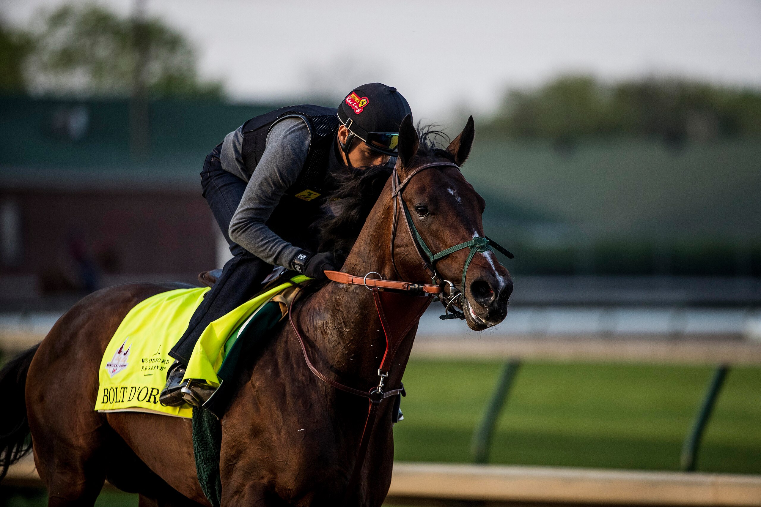 LOUISVILLE, KY - MAY 02: Bolt d'Oro gallops in preparation for the Kentucky Derby at Churchill Downs on May 2, 2018 in Louisville, Kentucky. (Photo by Alex Evers/Eclipse Sportswire/Getty Images) LOUISVILLE, KY - MAY 02: Bolt d'Oro gallops in preparation for the Kentucky Derby at Churchill Downs on May 2, 2018 in Louisville, Kentucky. (Photo by Alex Evers/Eclipse Sportswire/Getty Images)