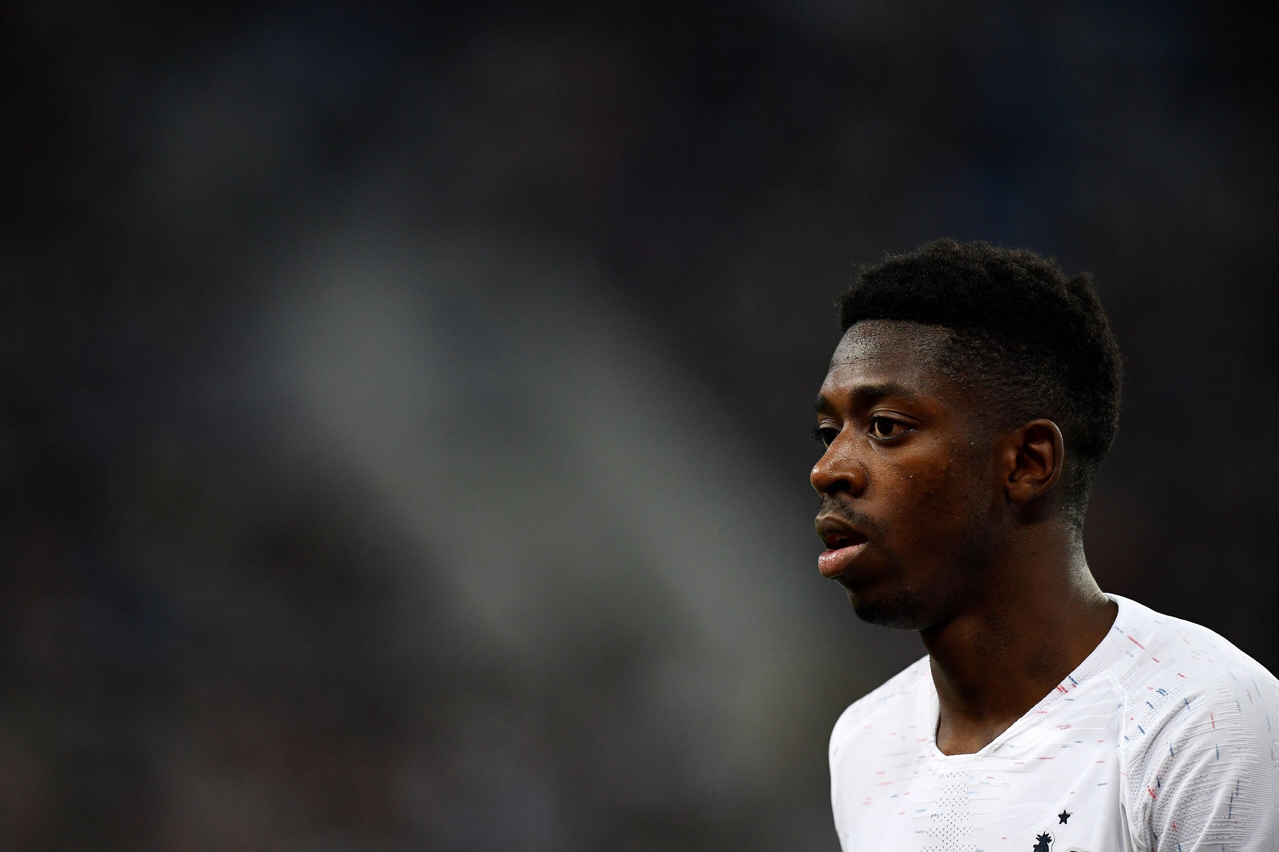 France's forward Ousmane Dembele is pictured during the friendly football match between Russia and France at the Krestovski stadium in St Petersbourg, on March 27, 2018. / AFP PHOTO / FRANCK FIFE (Photo credit should read FRANCK FIFE/AFP/Getty Im France's forward Ousmane Dembele is pictured during the friendly football match between Russia and France at the Krestovski stadium in St Petersbourg, on March 27, 2018. / AFP PHOTO / FRANCK FIFE (Photo credit should read FRANCK FIFE/AFP/Getty Im