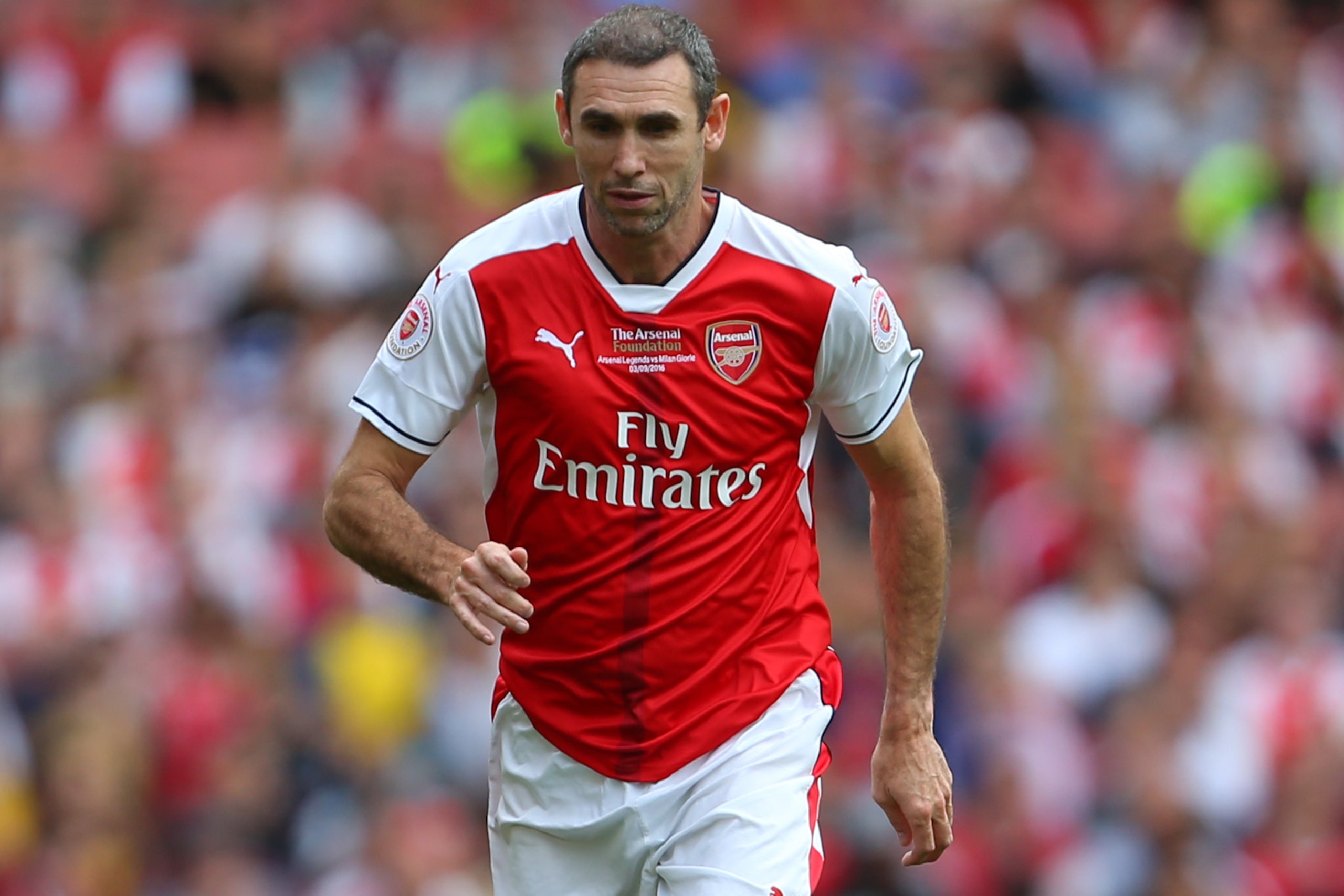 LONDON, ENGLAND - SEPTEMBER 03: Martin Keown of Arsenal Legends during the Arsenal Foundation Charity match between Arsenal Legends and Milan Glorie at Emirates Stadium on September 3, 2016 in London, England. (Photo by Catherine Ivill - AMA/Getty Images)