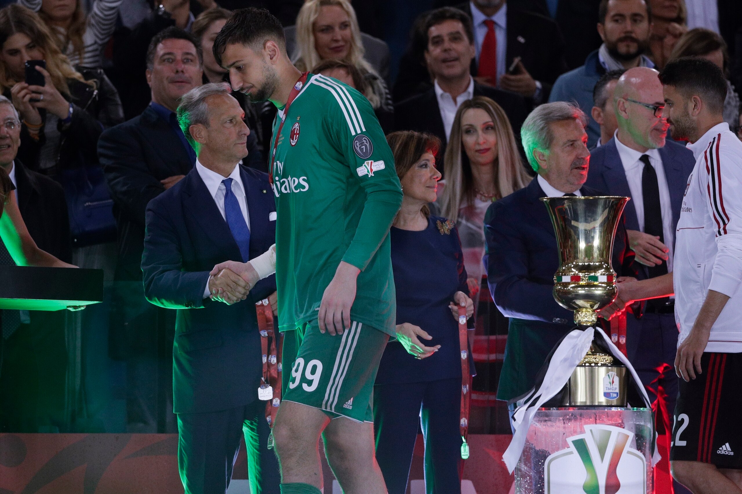 Donnarumma had a night to forget in the Coppa.