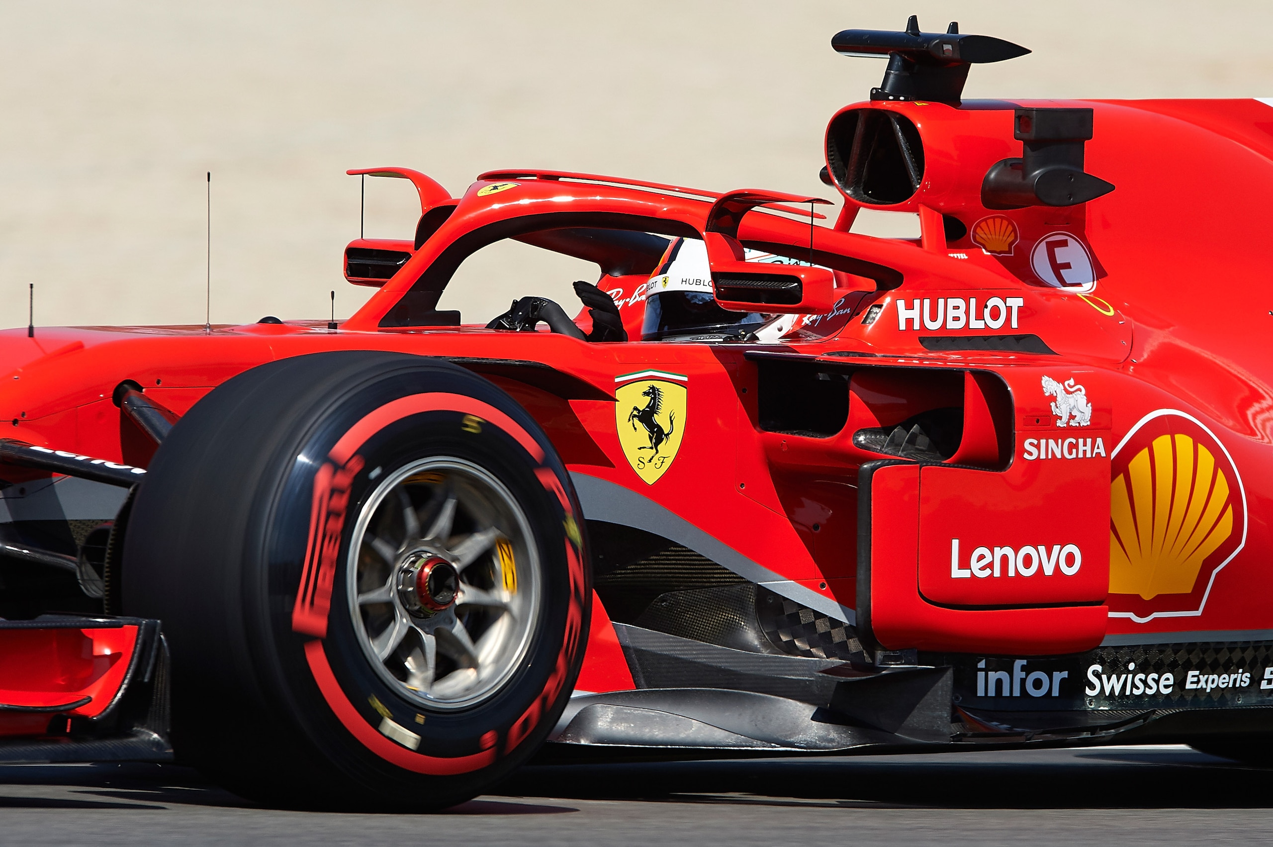 MONTMELO, SPAIN - MAY 11:  Sebastian Vettel of Germany driving the (5) Scuderia Ferrari SF71H on track during practice for the Spanish Formula One Grand Prix at Circuit de Catalunya on May 11, 2018 in Montmelo, Spain.  (Photo by Quality Sport Images/Getty