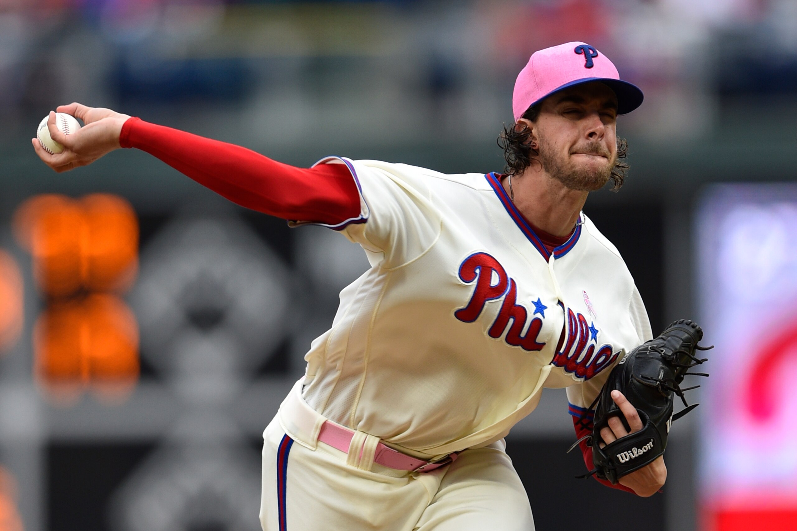 Aaron Nola is once again pitching like an ace for the up-and-coming Phillies.