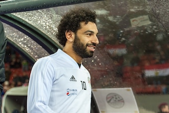 ZURICH, SWITZERLAND - MARCH 27: #10 Mohamed Salah of Egypt looks on during the International Friendly between Egypt and Greece at the Letzigrund Stadium on March 27, 2018 in Zurich, Switzerland. (Photo by Robert Hradil/Getty Images)